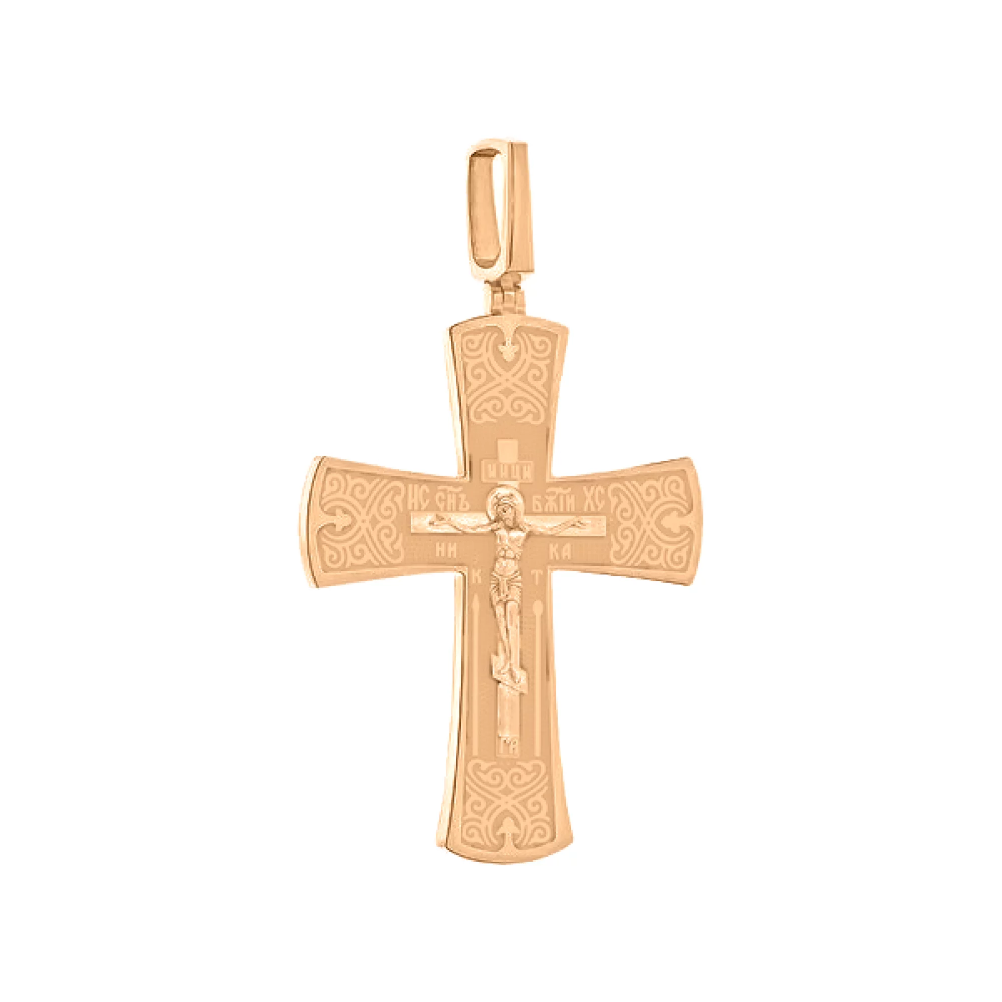 Крестик из красного золота - 1071508 – изображение 1