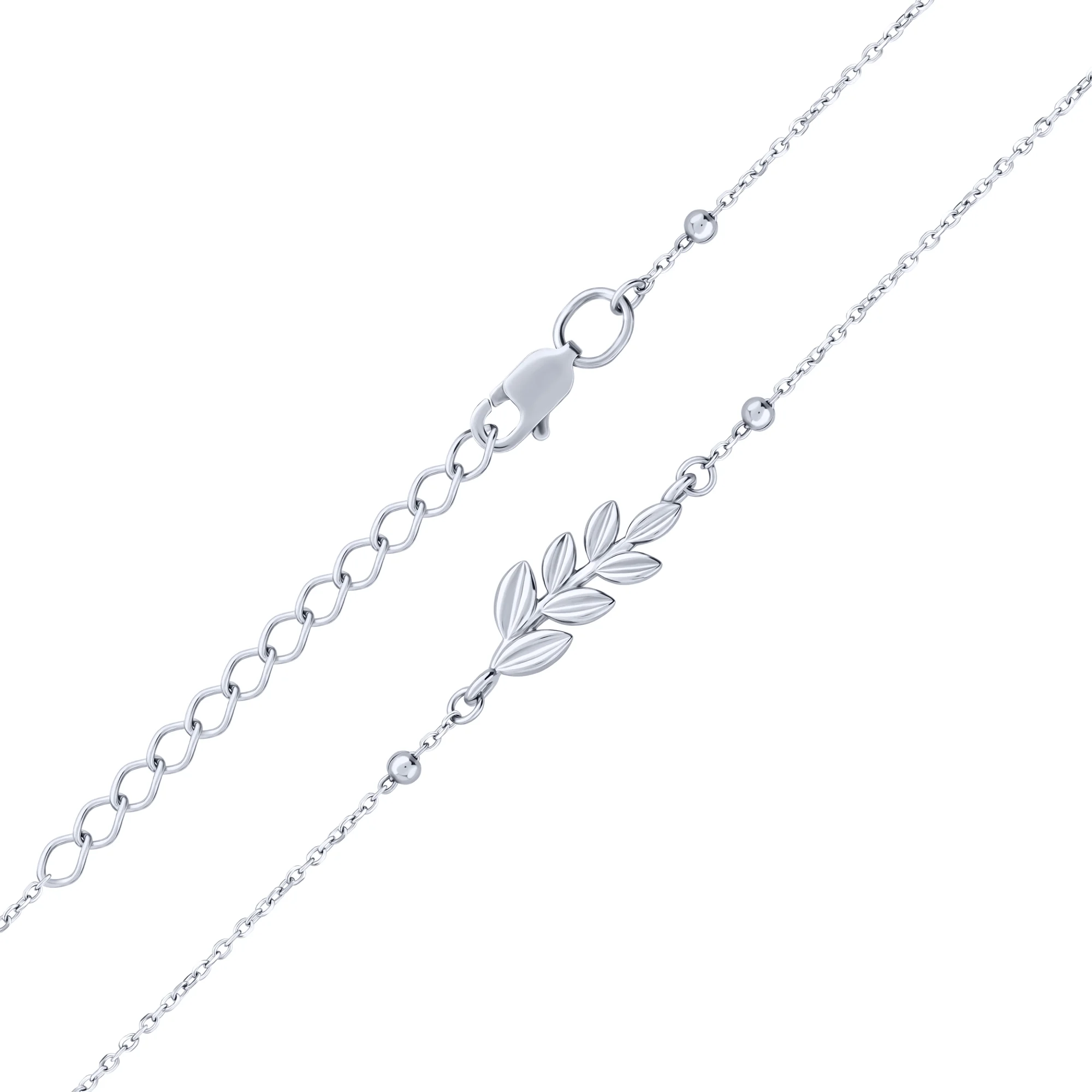 Серебряный браслет "Веточка" плетение якорь - 2137999 - 2