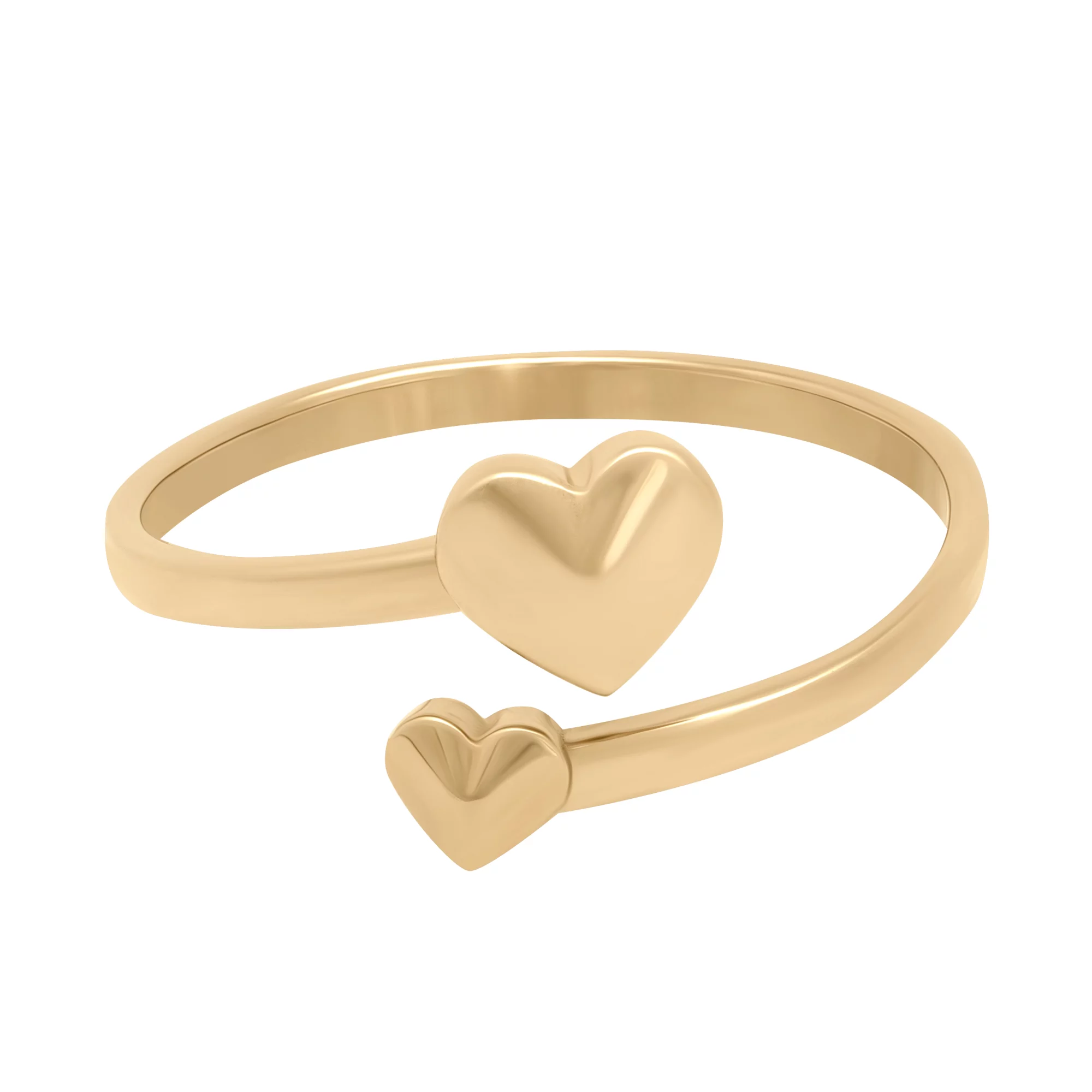 Незамкнутое кольцо "Сердца" из красного золота - 1689921 – изображение 4