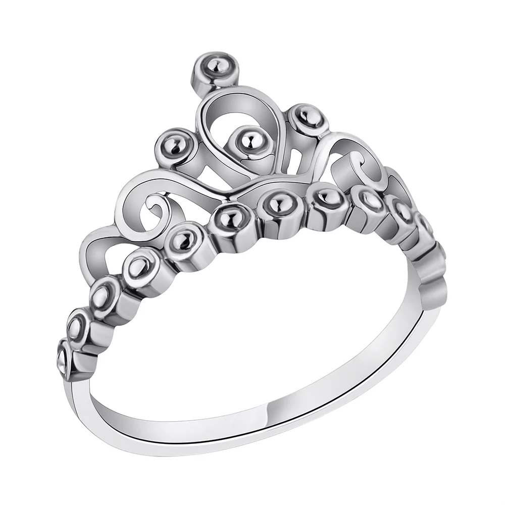 Серебряное кольцо Корона. Артикул 7901/5882: цена, отзывы, фото – купить в интернет-магазине AURUM