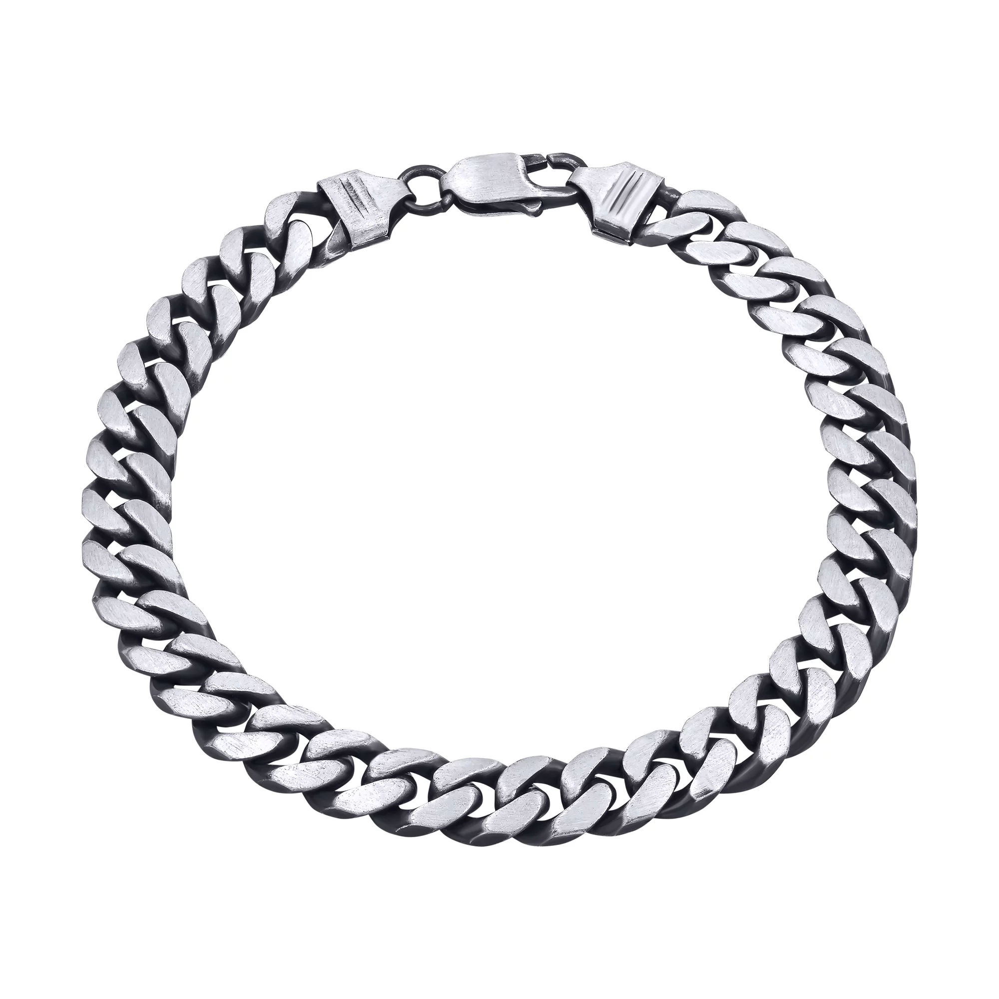 Браслет мужской серебряный панцирное плетение - 458350 – изображение 1