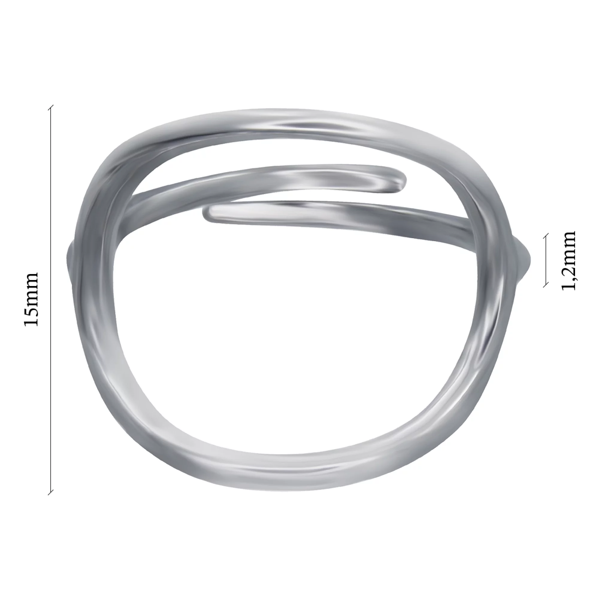 Кольцо серебряное - 907460 – изображение 3