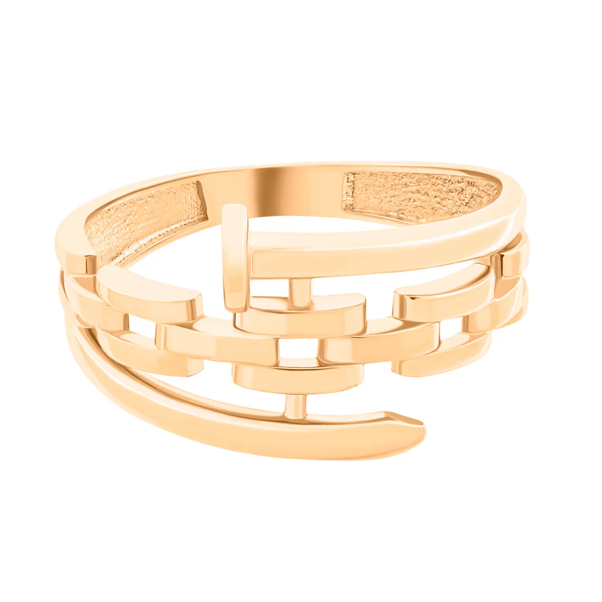 Кольцо "Гвоздь" из красного золота - 1500278 – изображение 2