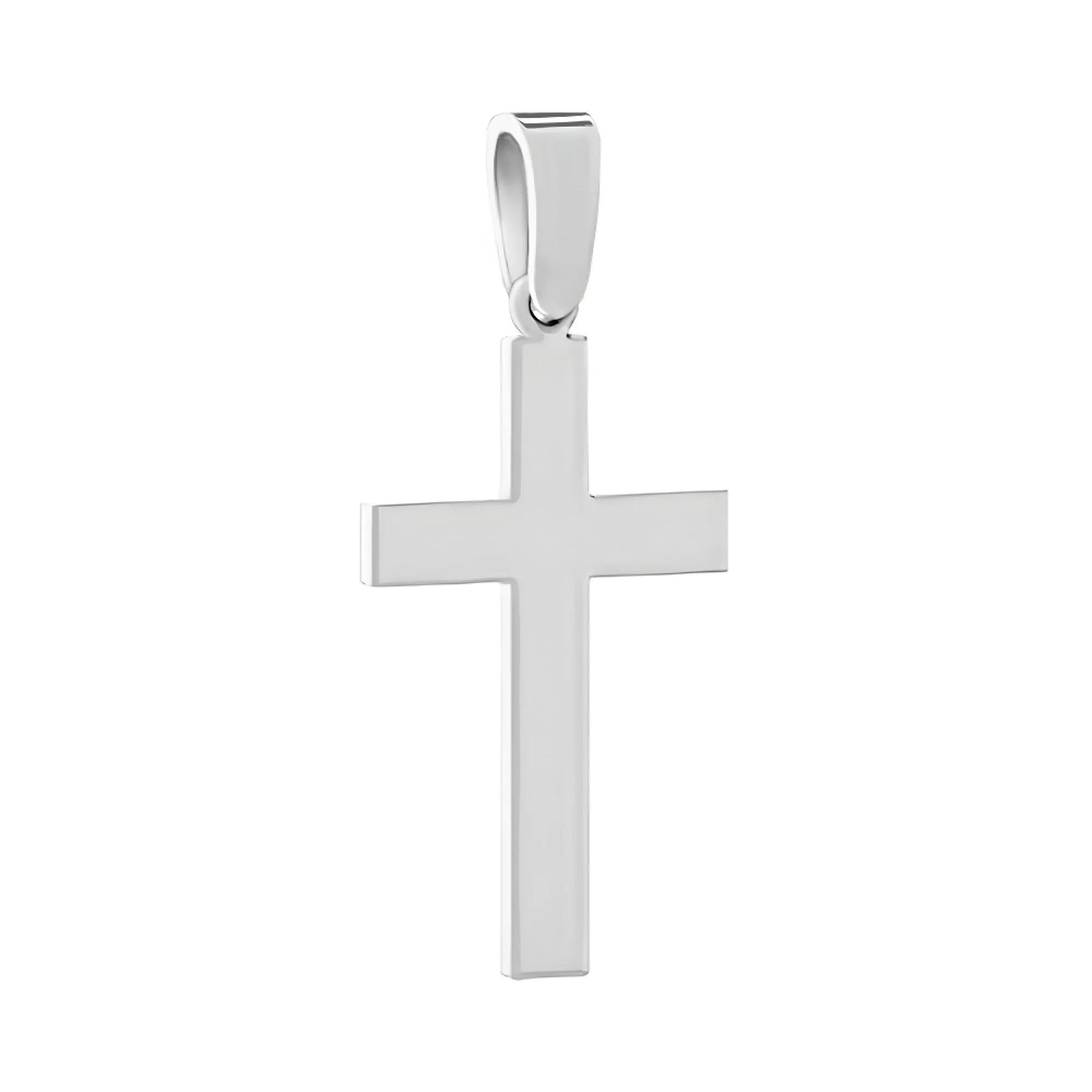 Хрестик із білого золота - 1521734 – зображення 1