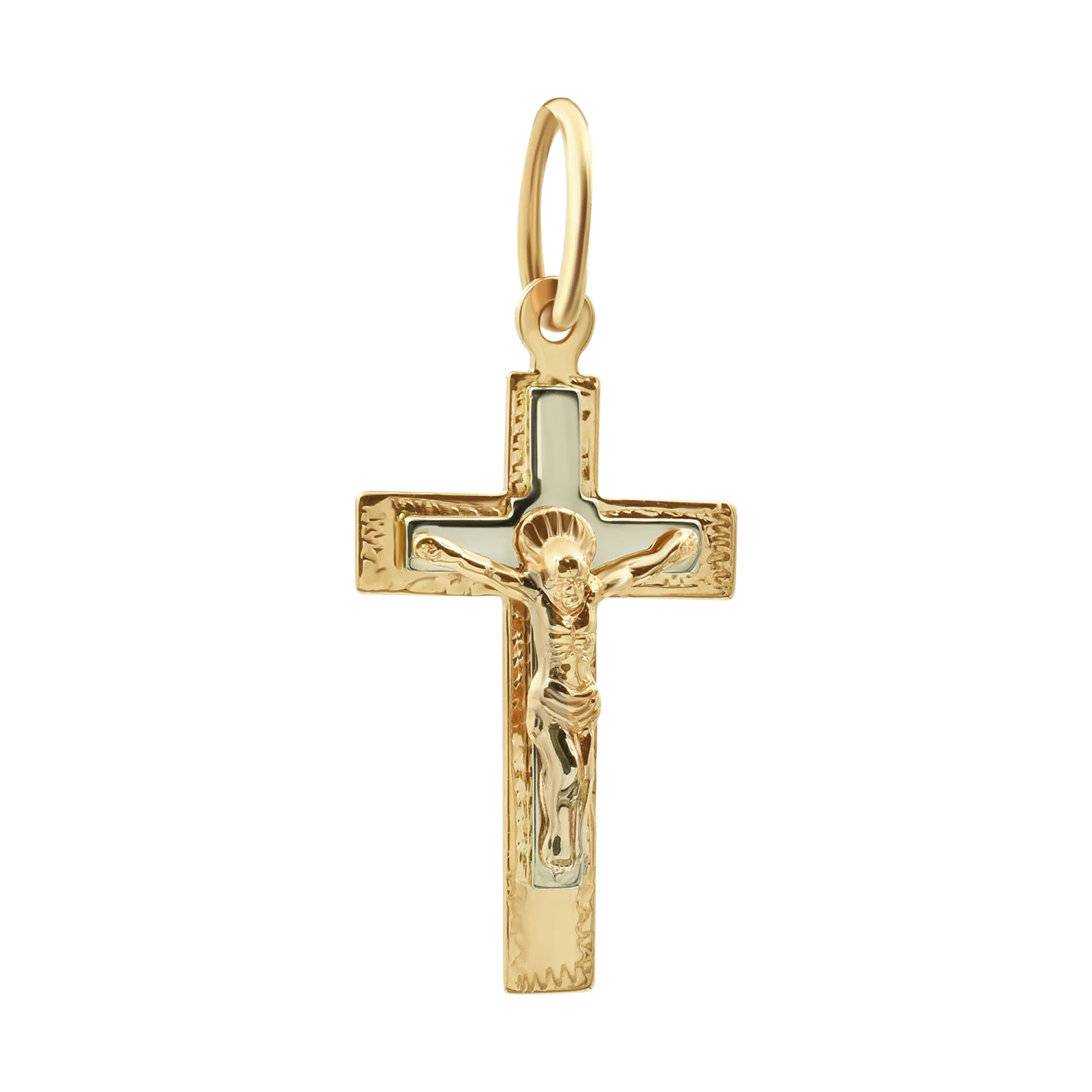 Хрестик з червоного золота - 842164 – зображення 1