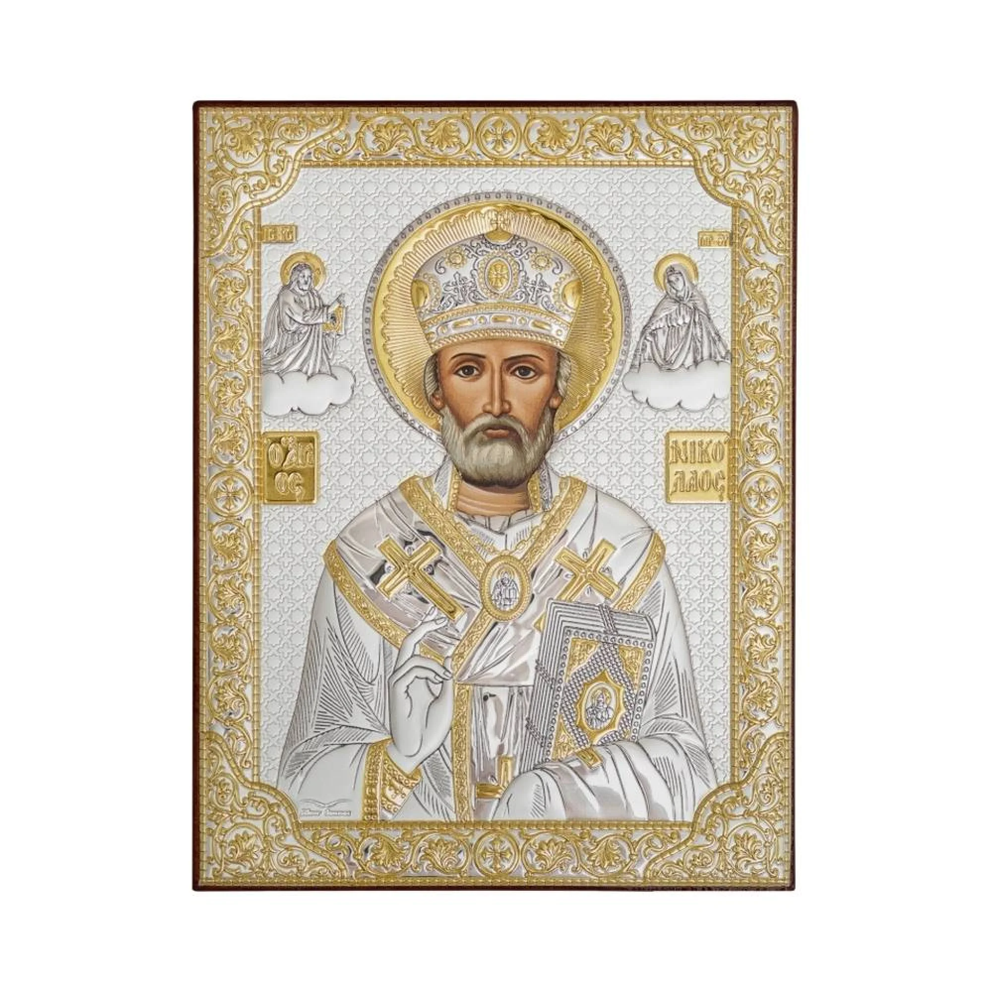 Икона из серебра "Николай Чудотворец"  - 1341440 - 1