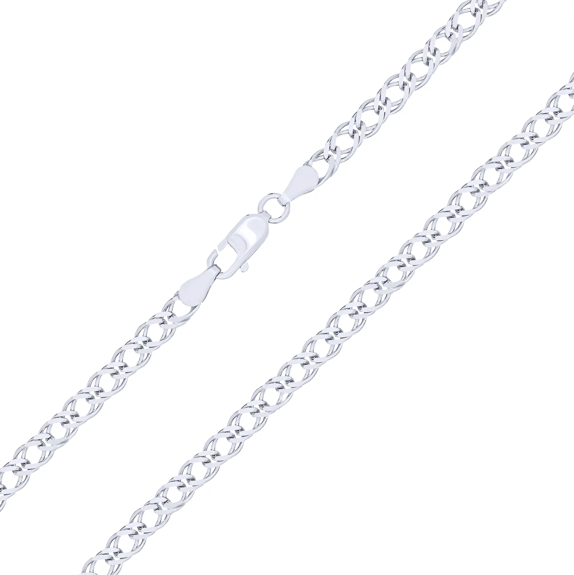 Браслет зі срібла плетіння ромб - 1760522 – зображення 2