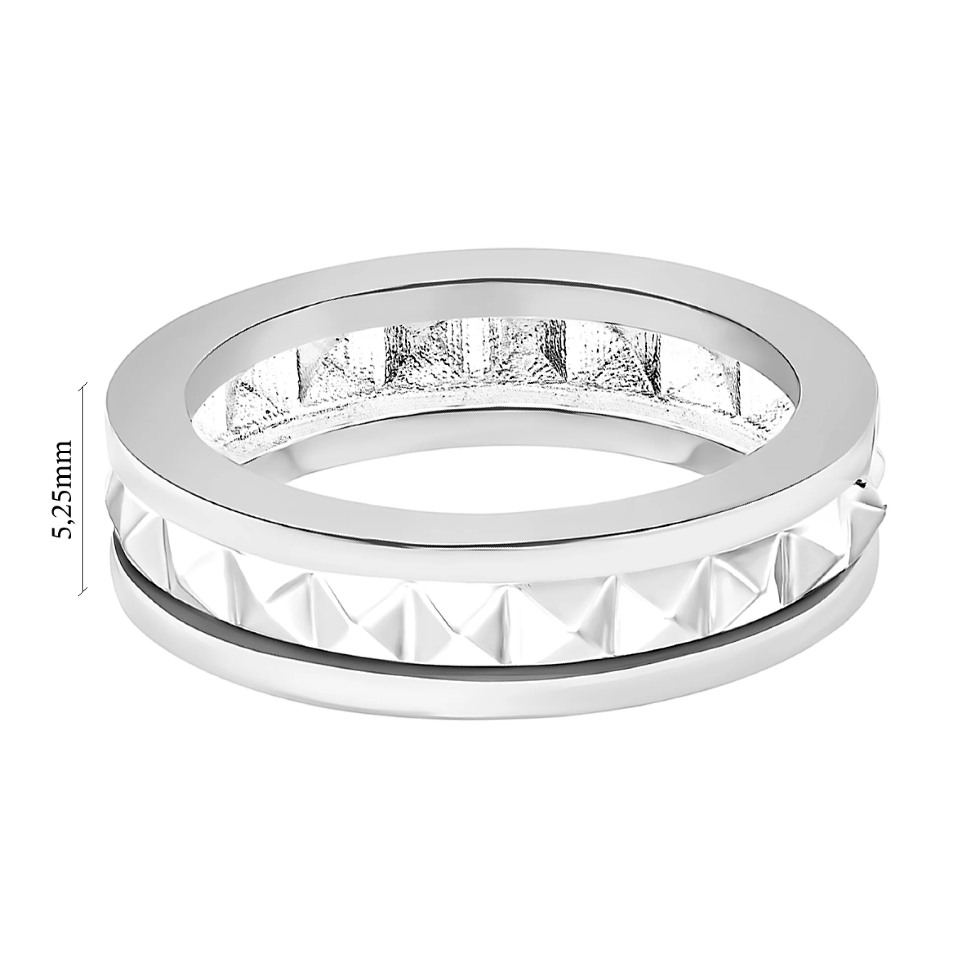 Кольцо из белого золота - 1095002 - 2