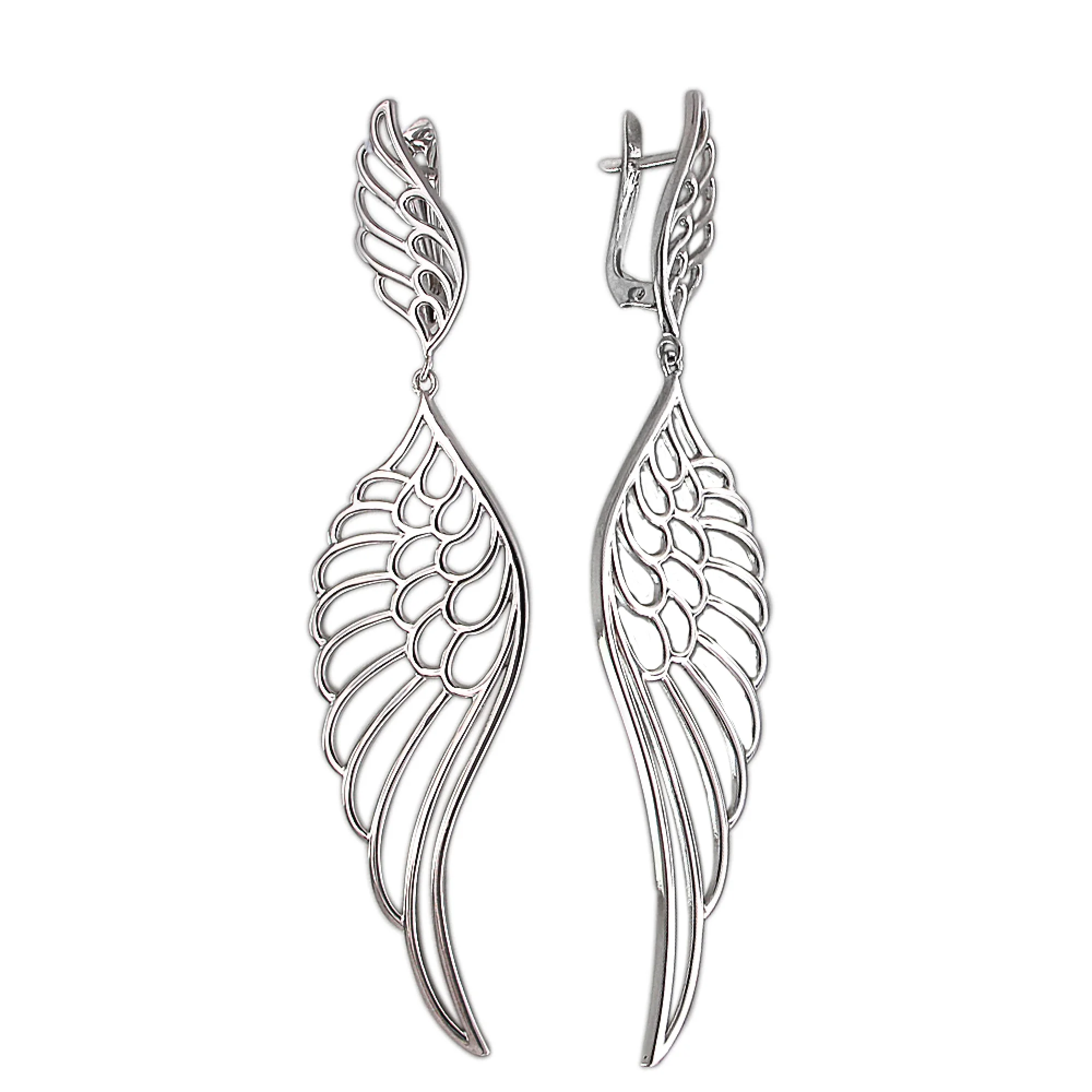Сережки срібні "Крила" - 375400 - 1