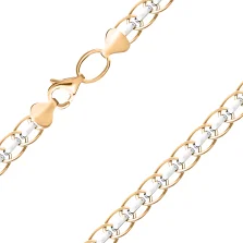 Кольє з комбінованого золота плетіння фантазійне - 1275467