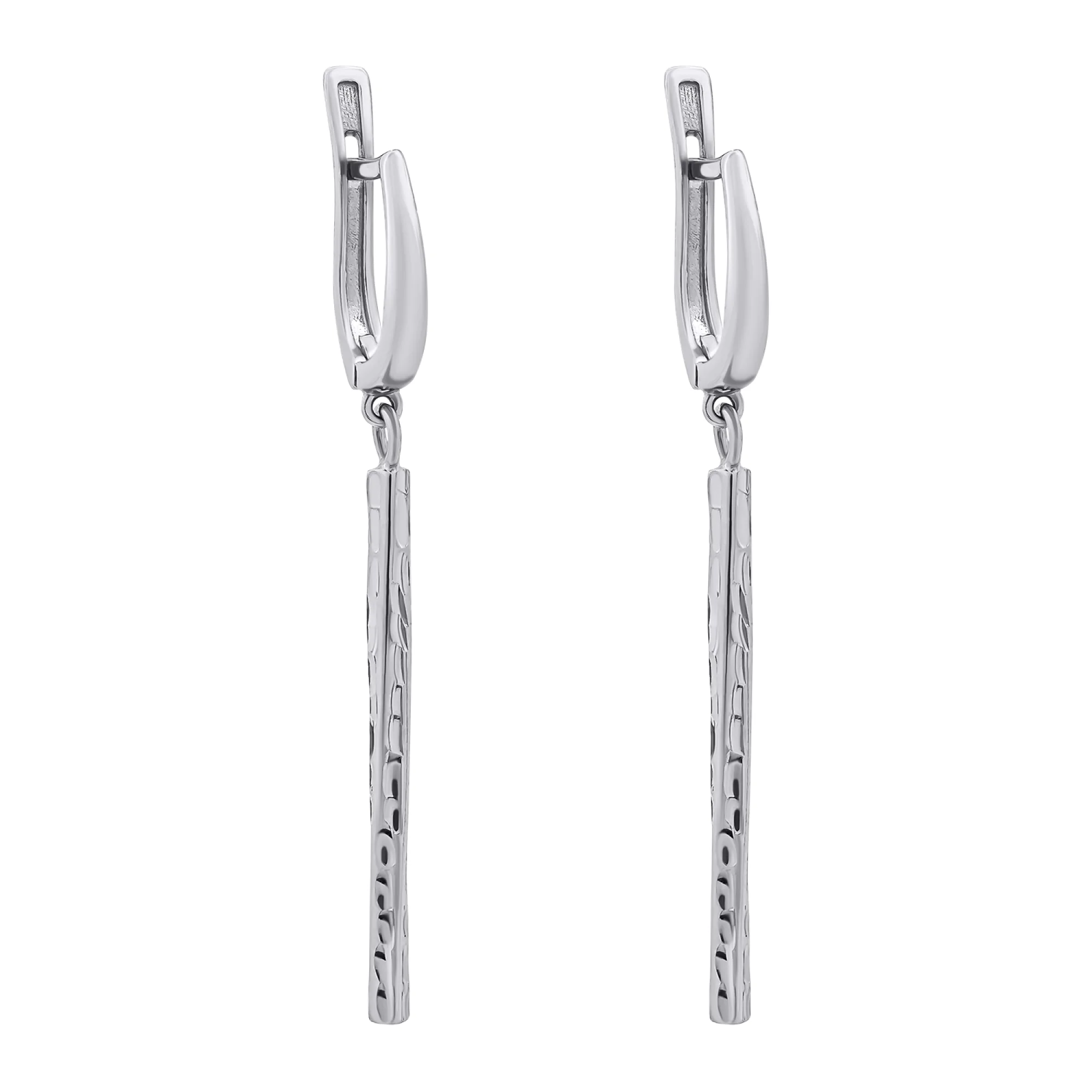 Сережки с подвесами из серебра - 1454527 - 1