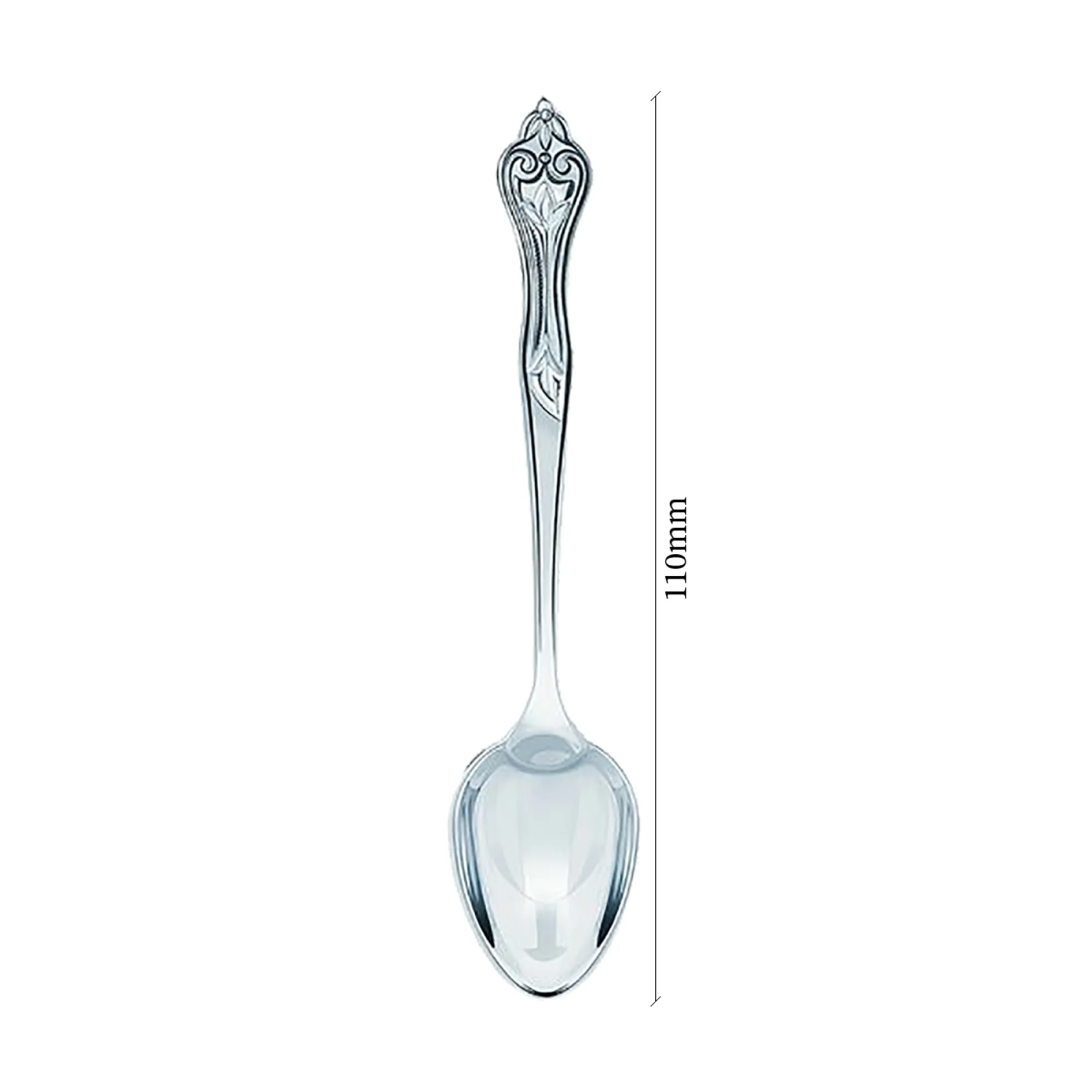 Серебряная кофейная ложка - 457889 - 3