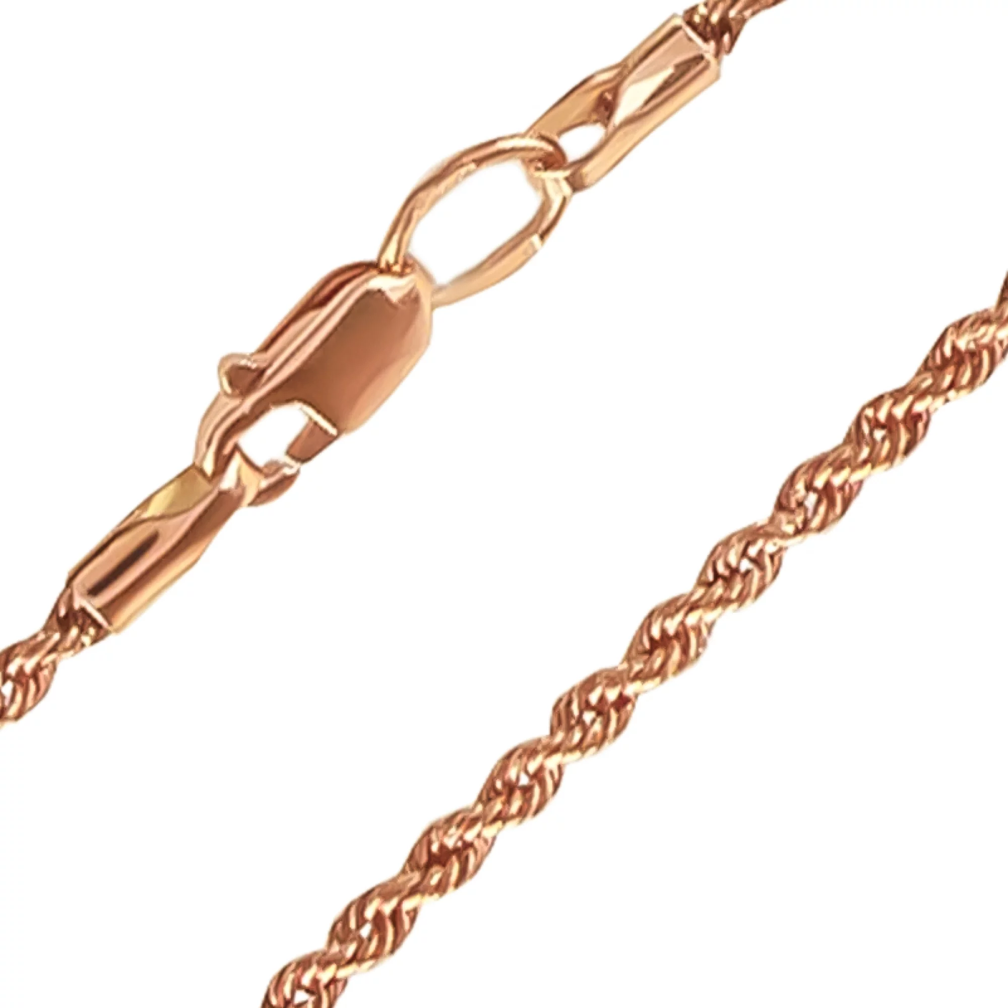 Золотая цепочка плетение жгут - 637494 – изображение 1