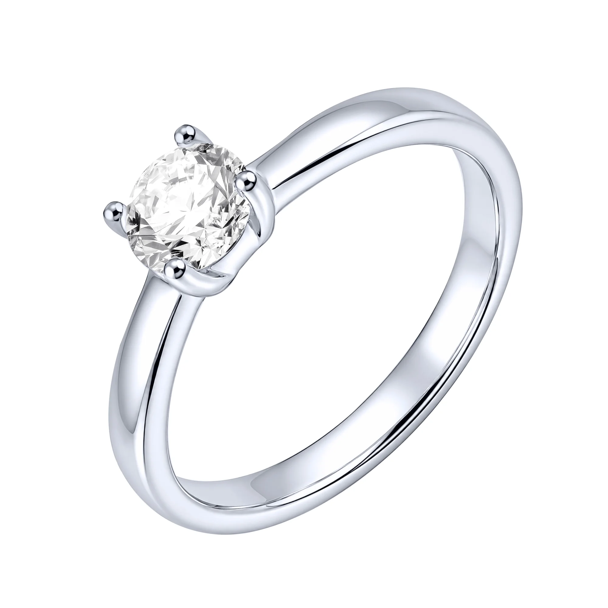 Серебряное кольцо с фианитом - 2283669 - 1