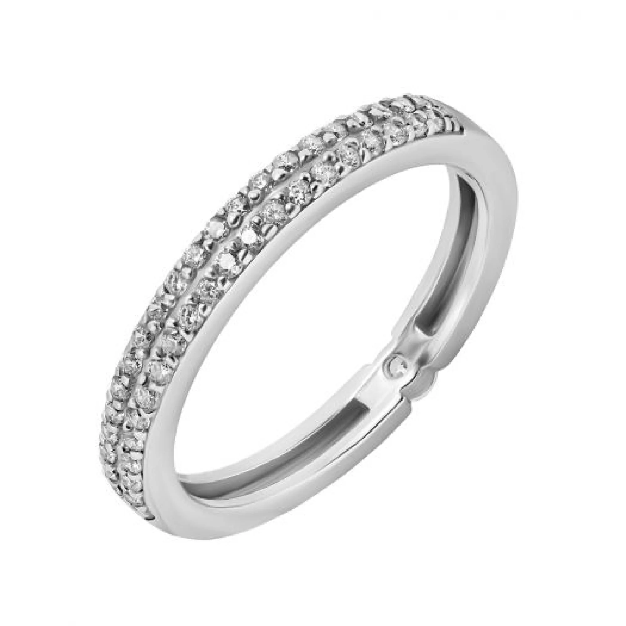 Кольцо из серебра с фианитами - 962435 - 2