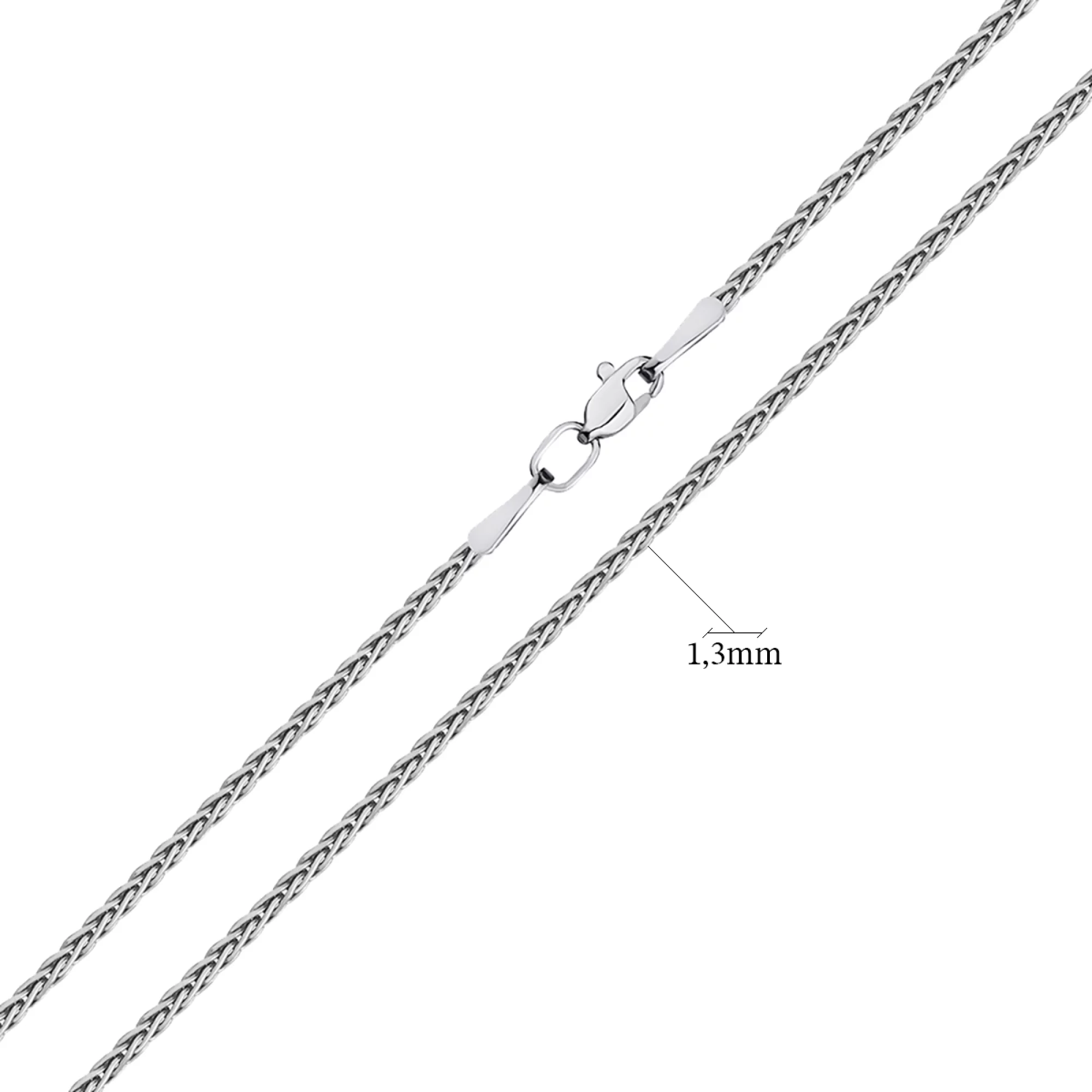 Ланцюжок зі срібла в плетінні Спіго - 1297377 – зображення 2