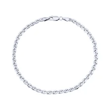 Браслет из серебра плетение фантазийный панцирь - 2227611