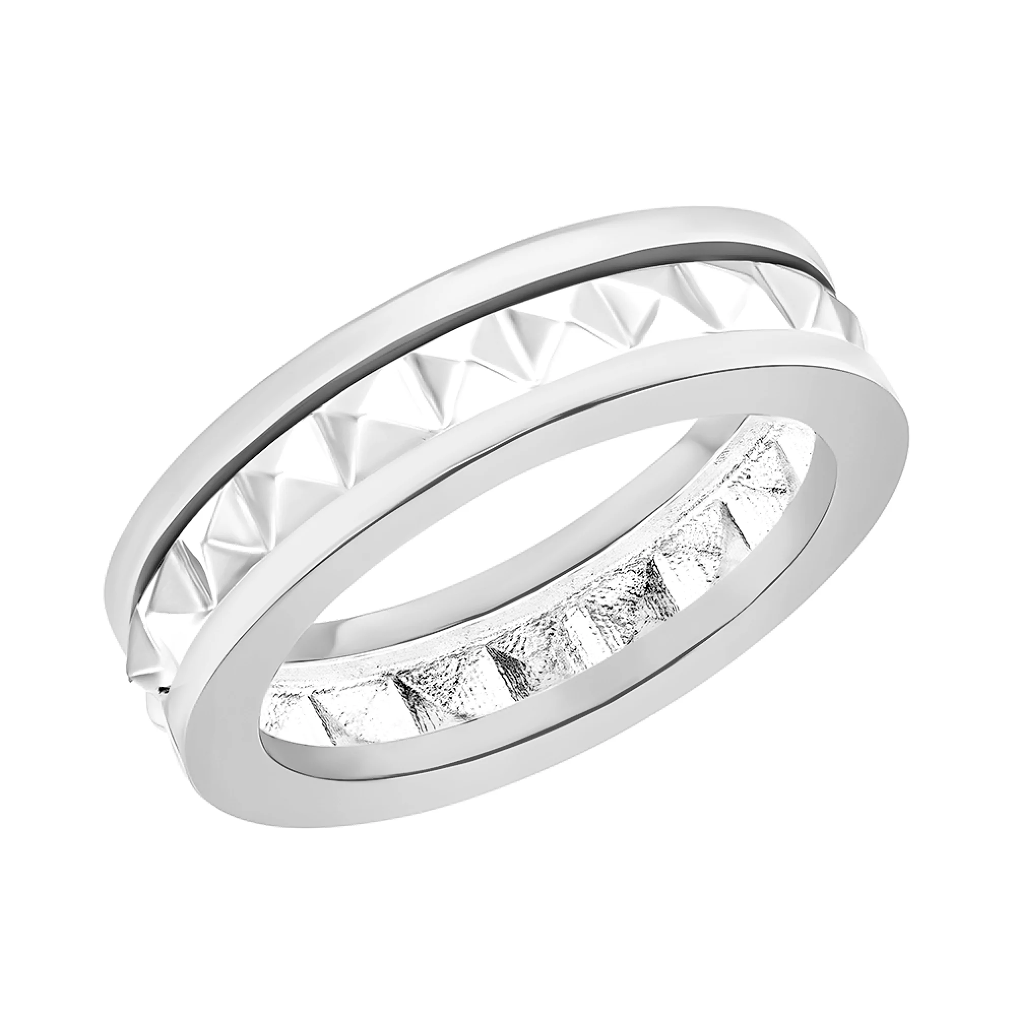 Кольцо из белого золота - 1095002 - 1