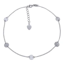 Браслет срібний з монетками плетіння панцир - 896676