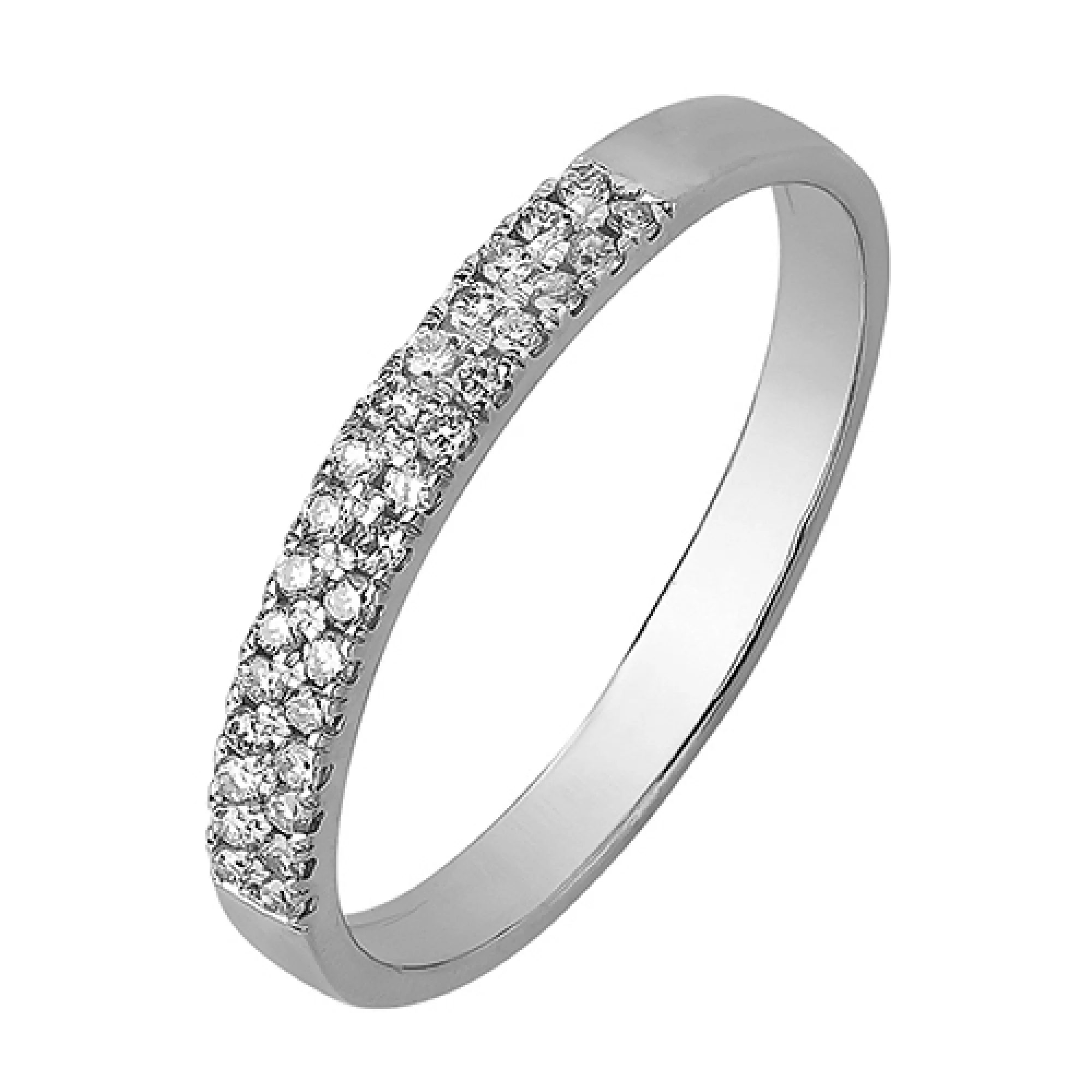 Золотое кольцо с бриллиантами - 538413 – изображение 1