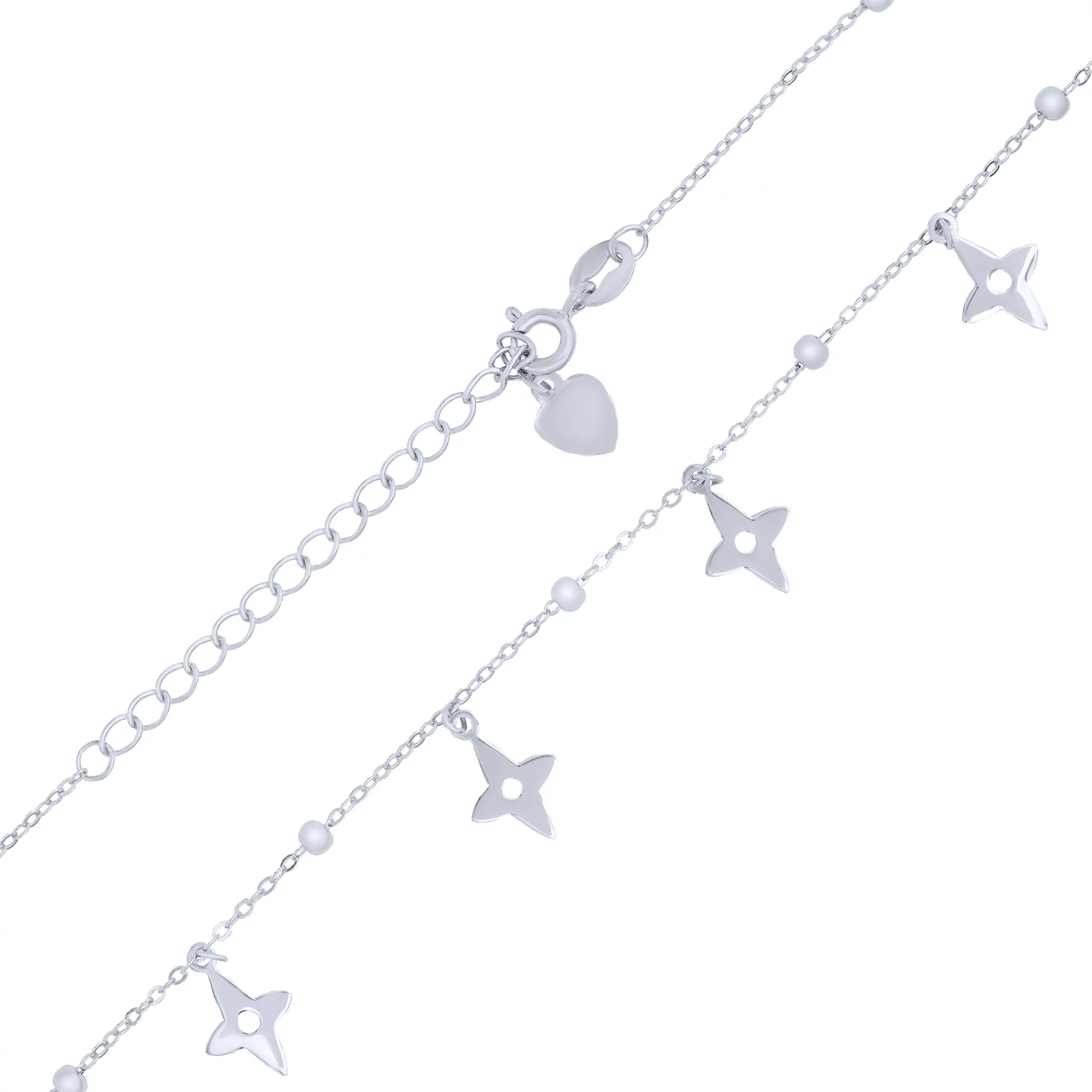 Срібне кольє з підвісками якірне плетіння - 1714629 – зображення 1