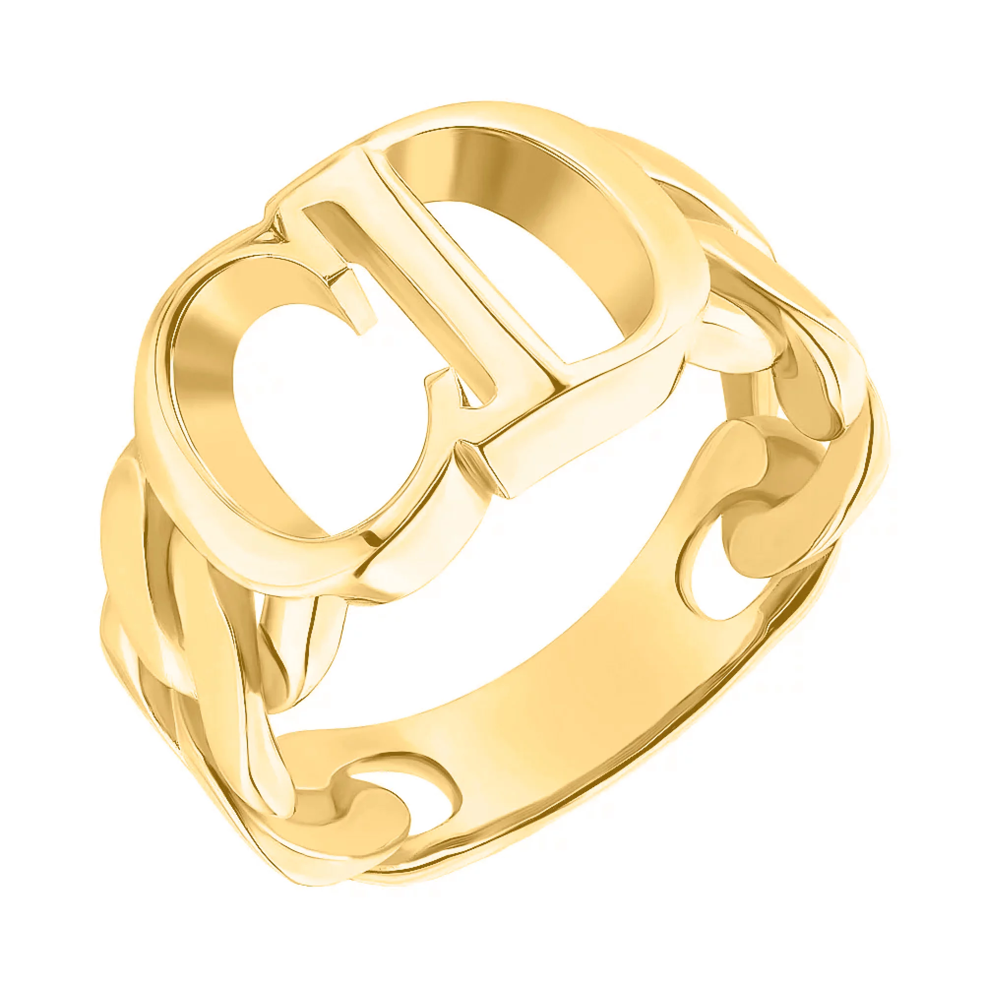 Кольцо из желтого золота "Плетение" - 1517657 – изображение 1