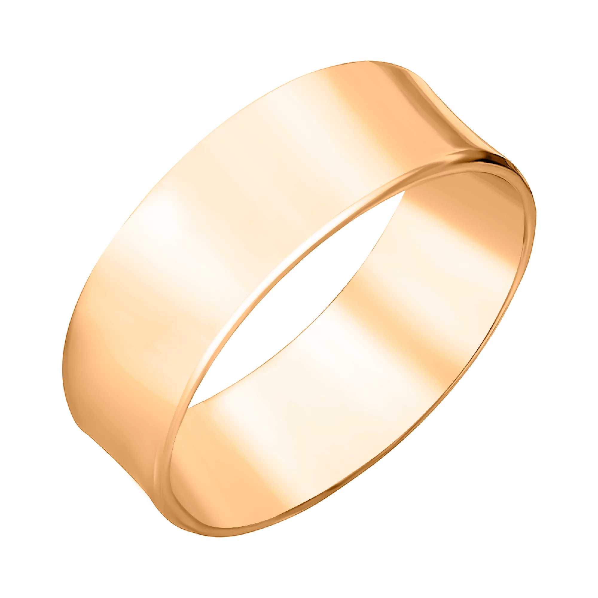 Обручальное кольцо классическое из красного золота - 1434983 – изображение 1