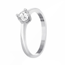 Серебряное кольцо с фианитом - 972961