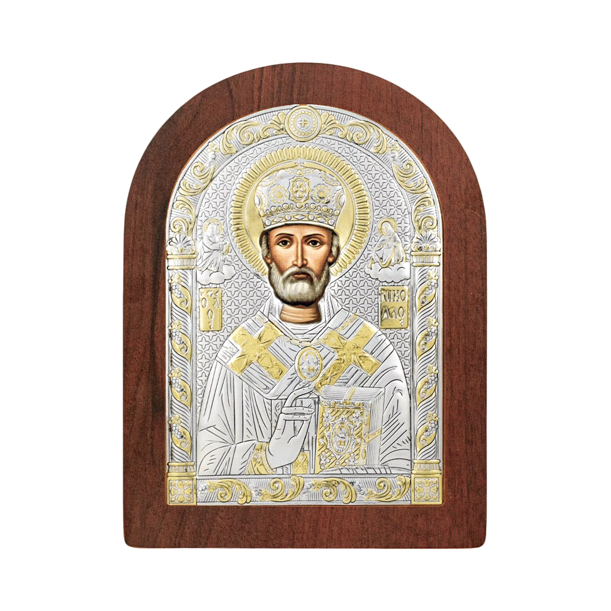 Срібна ікона "Святий Миколай" - 1522366 – зображення 1