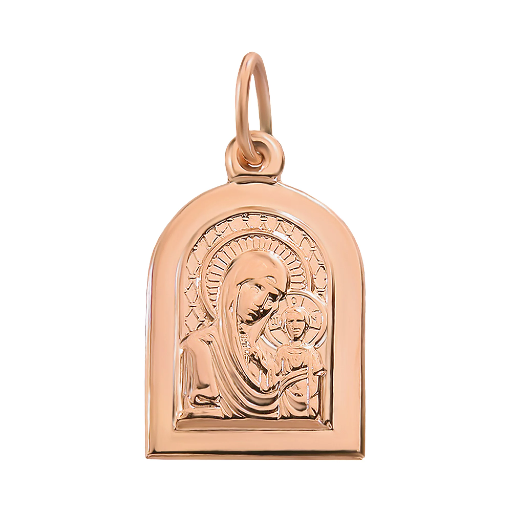Золота ладанка Божа Матір "Казанська" - 1434719 – зображення 1