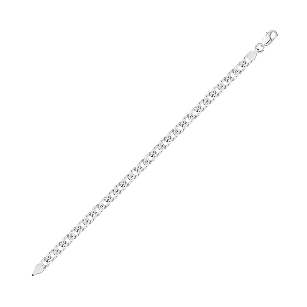 Серебряный браслет с плетением Рэмбо. Артикул 0313102: цена, отзывы, фото – купить в интернет-магазине AURUM