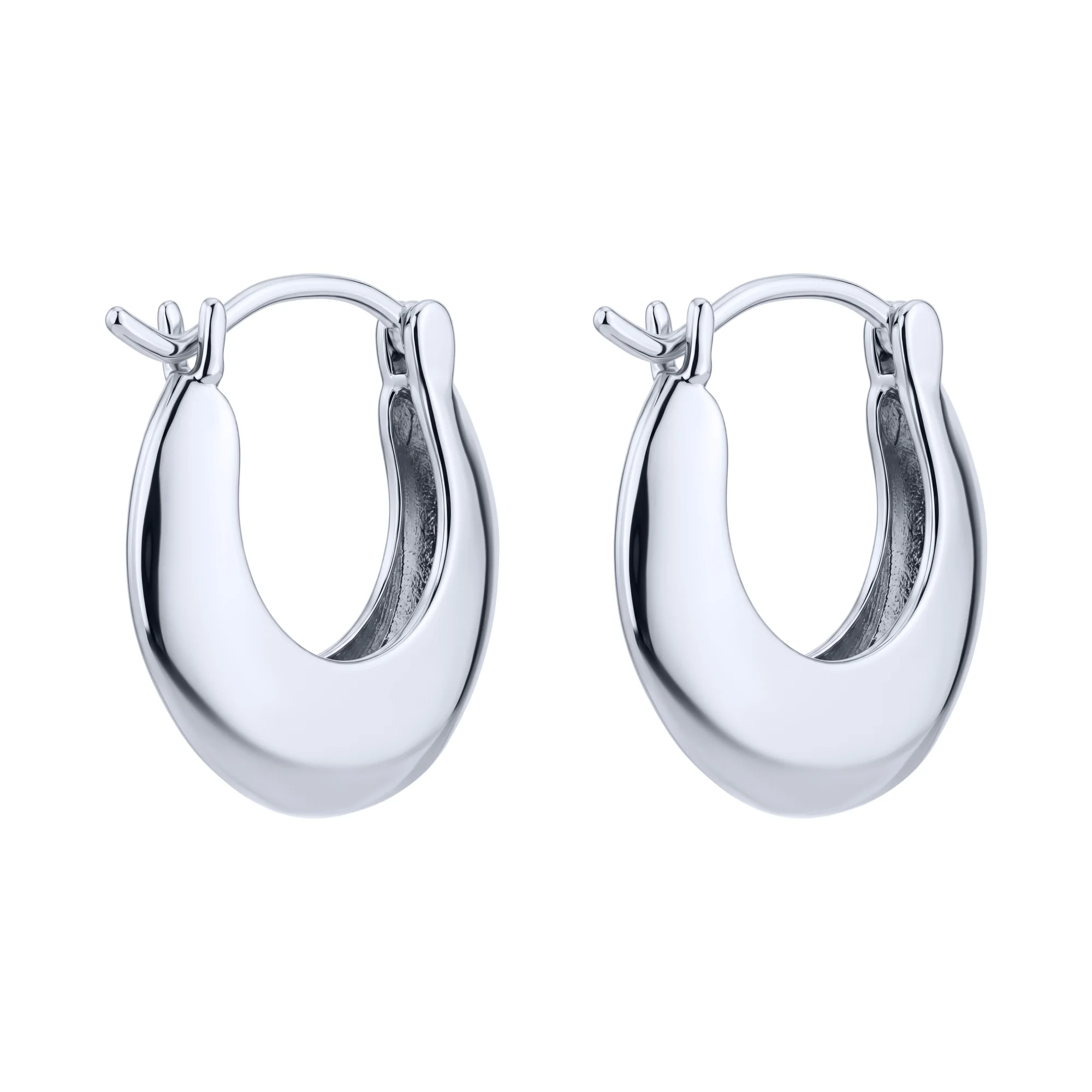 Серьги из серебра в стиле минимализм - 2170942 - 2
