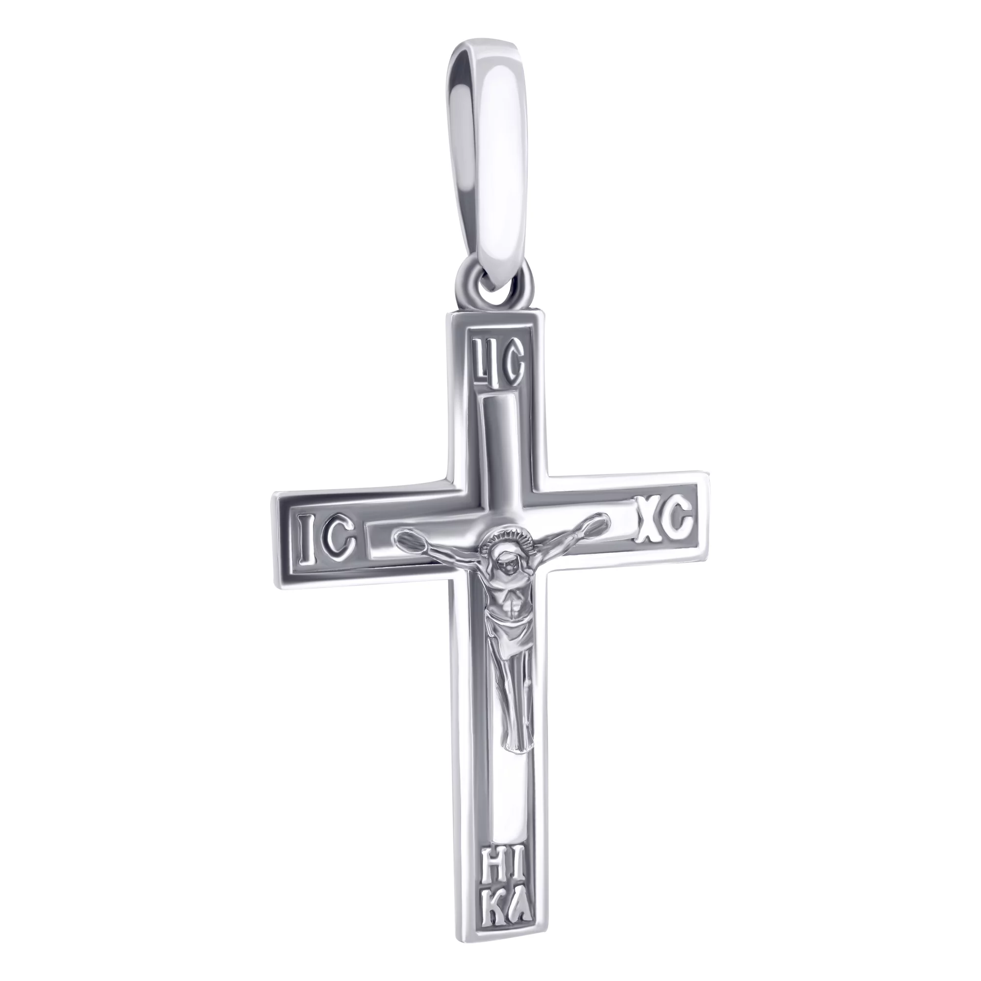 Крестик серебряный с чернением - 896372 – изображение 1