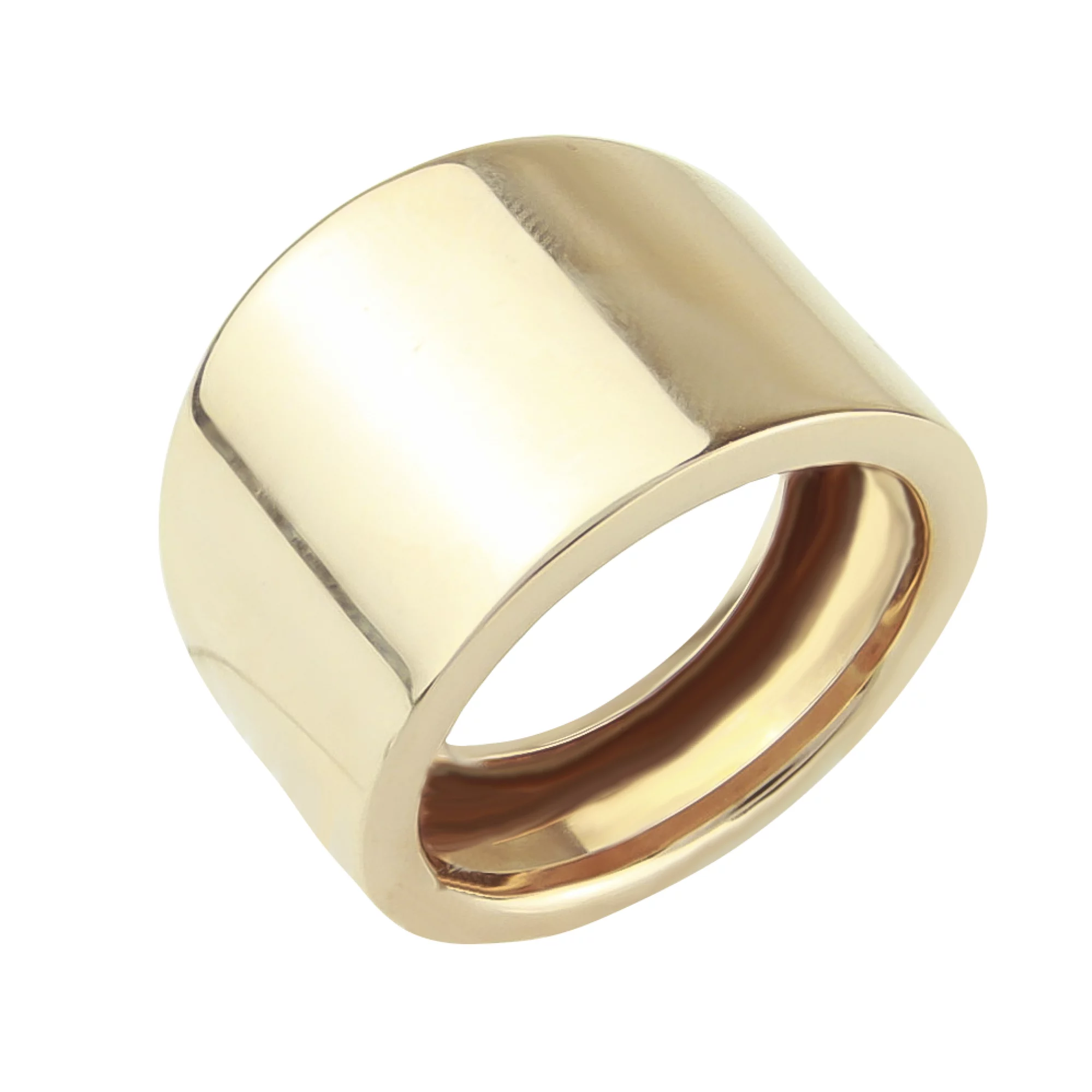 Широкое золотое кольцо - 495359 – изображение 1