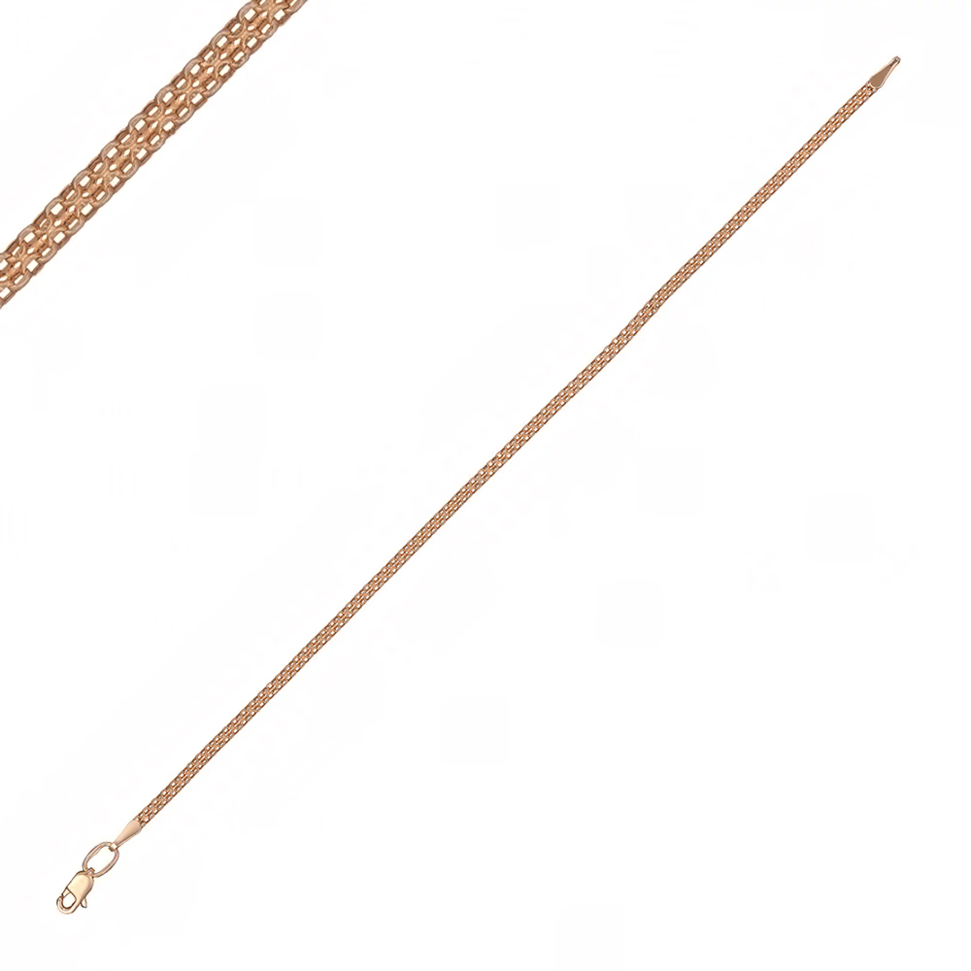 Золотой браслет плетение Бисмарк Якорный - 465931 – изображение 1