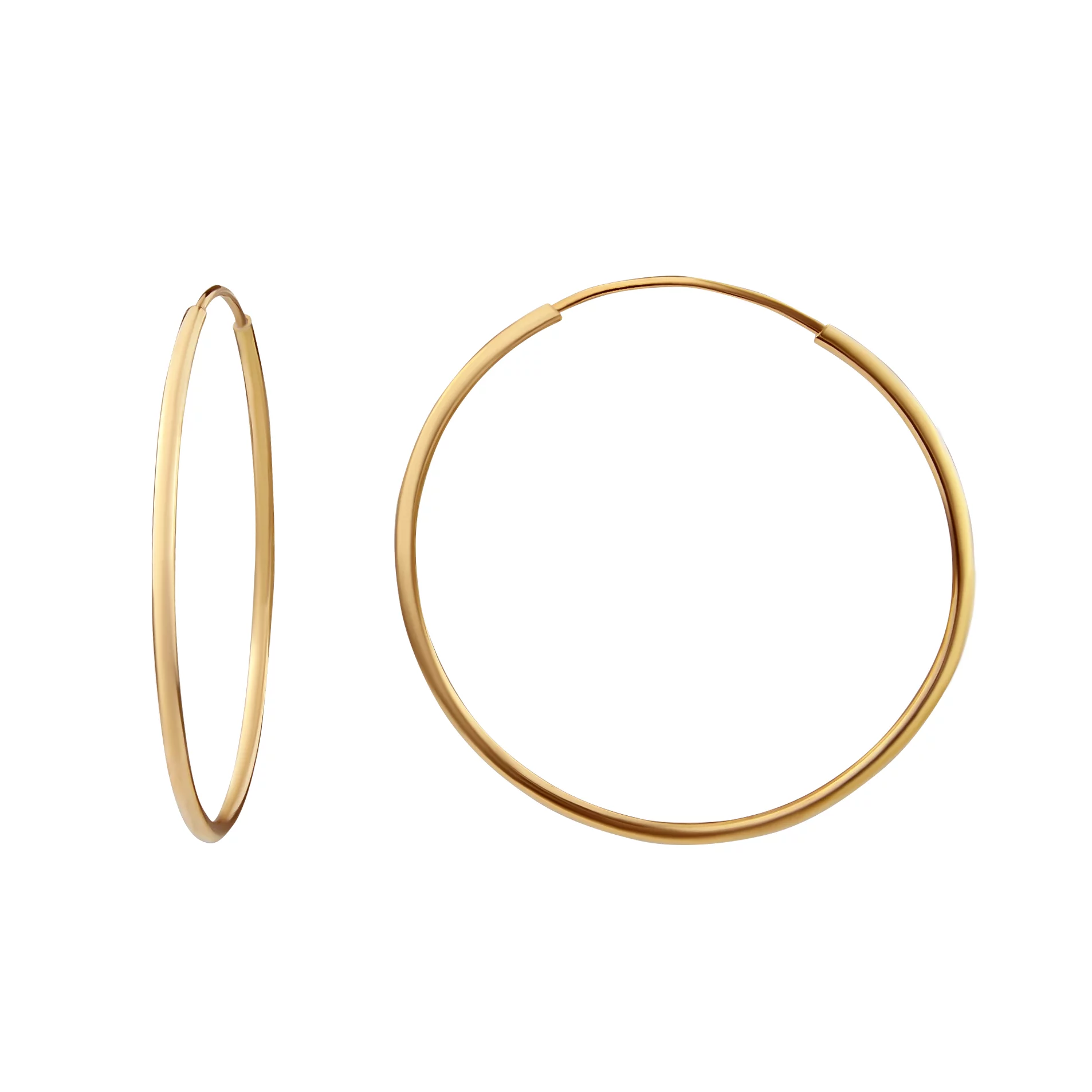 Серьги-кольца из красного золота. Артикул 2005644101: цена, отзывы, фото – купить в интернет-магазине AURUM