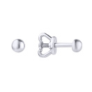 Серьги-гвоздики из белого золота - 798797