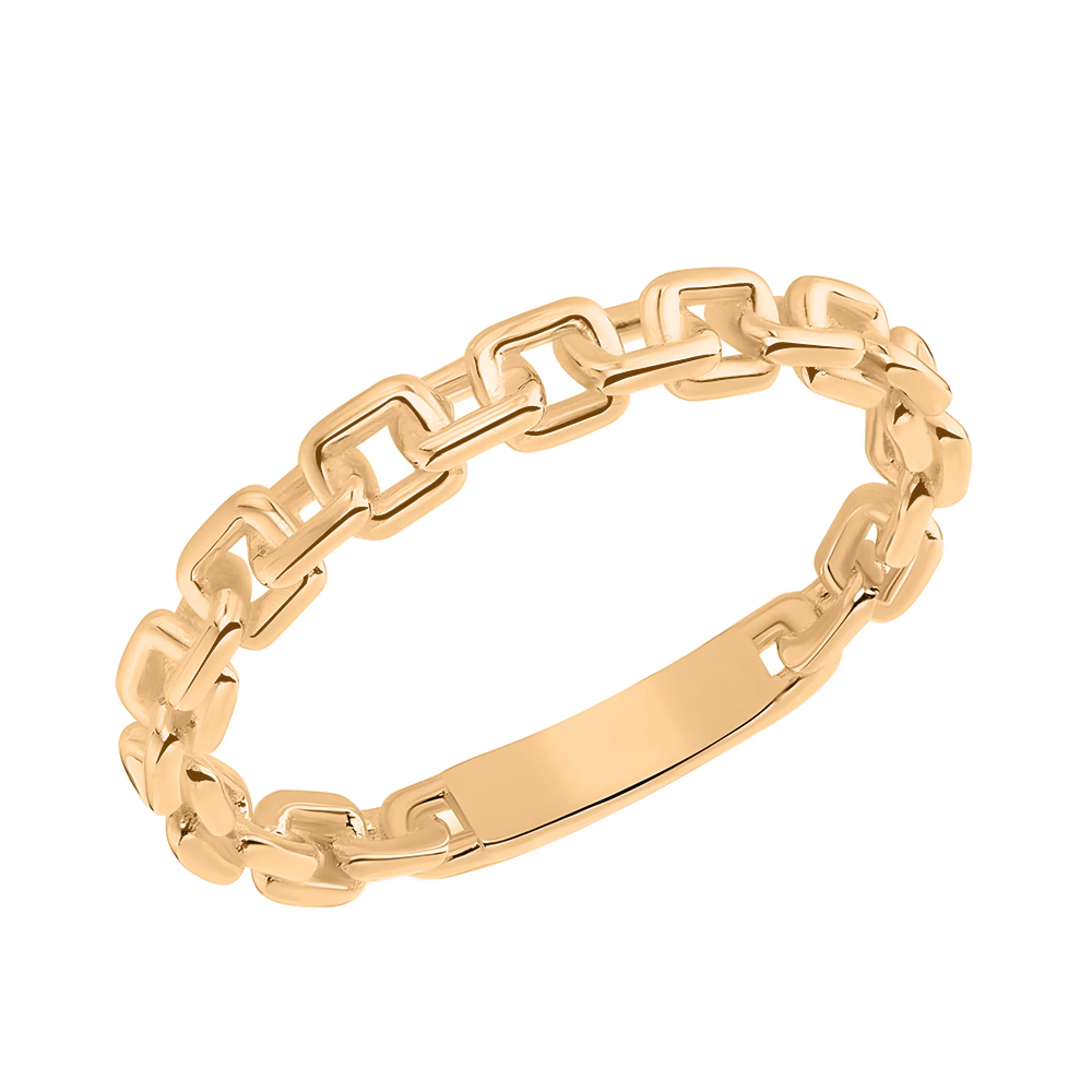 Тонкое кольцо в форме цепочки в красном золоте - 1562295 – изображение 1