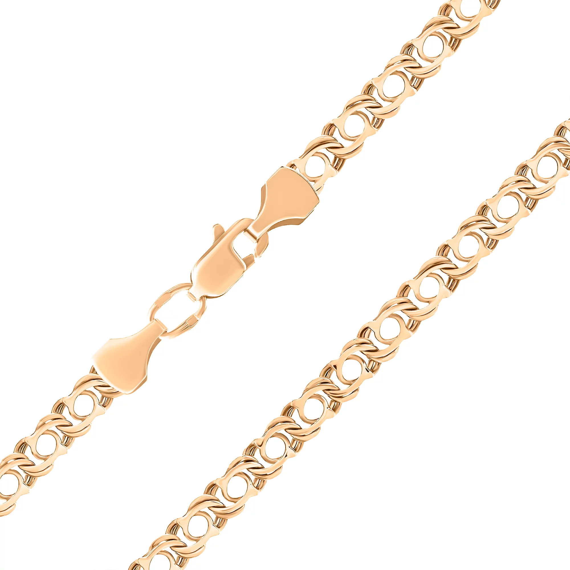 Золотий ланцюг з плетінням бісмарк арабський - 648334 – зображення 1
