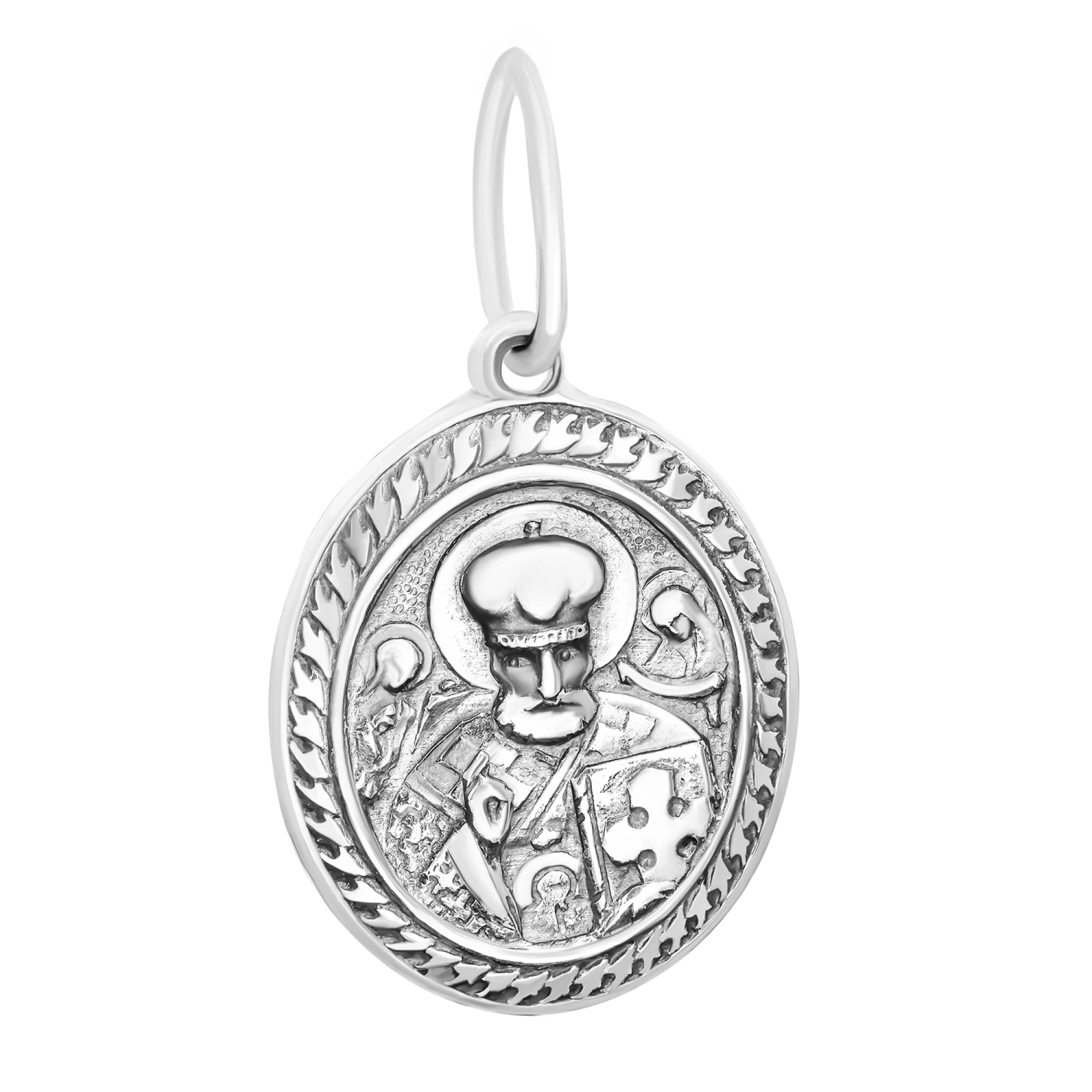 Серебряная ладанка "Николай Чудотворец" с чернением - 1549007 – изображение 1