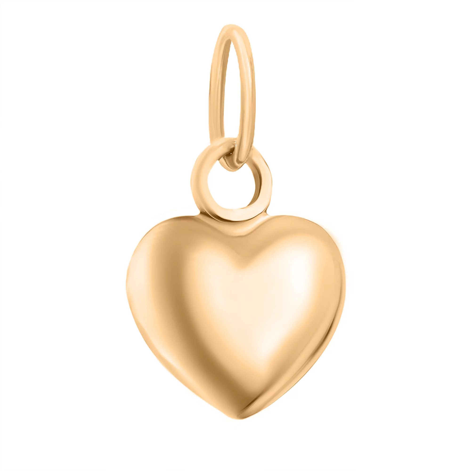 Кулон из красного золота "Сердце" - 1491443 – изображение 1
