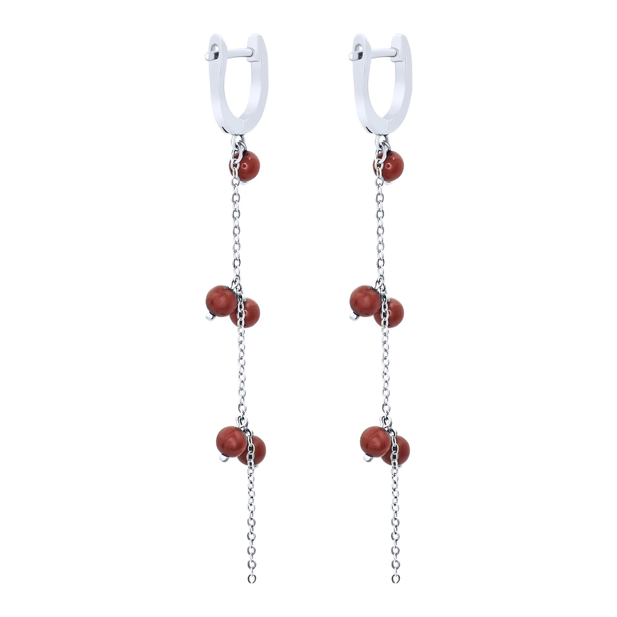 Серьги из серебра с кораллами - 1742928 - 2