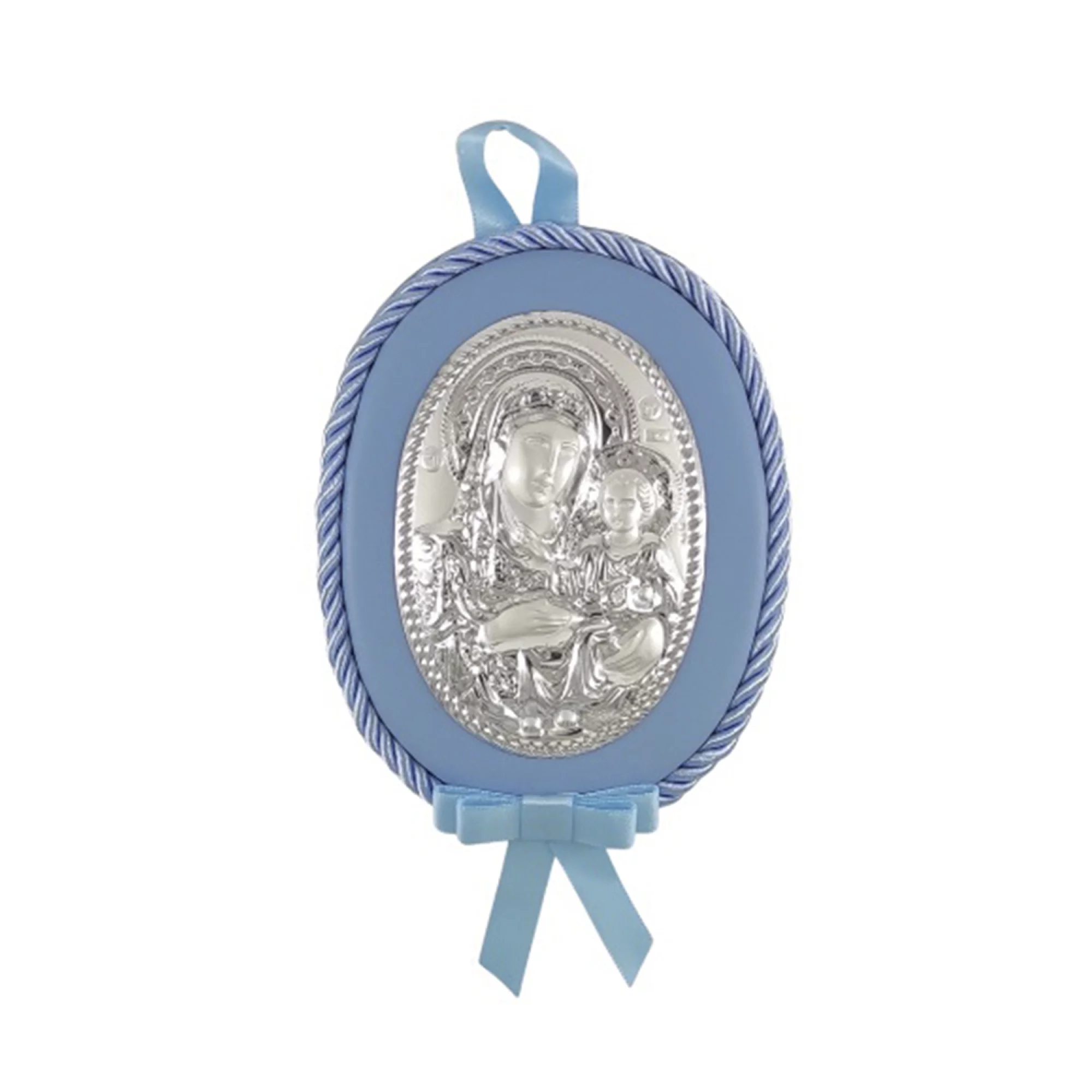 Дитячий срібний подарунок ікона "Божа Матір" - 1593315 – зображення 1