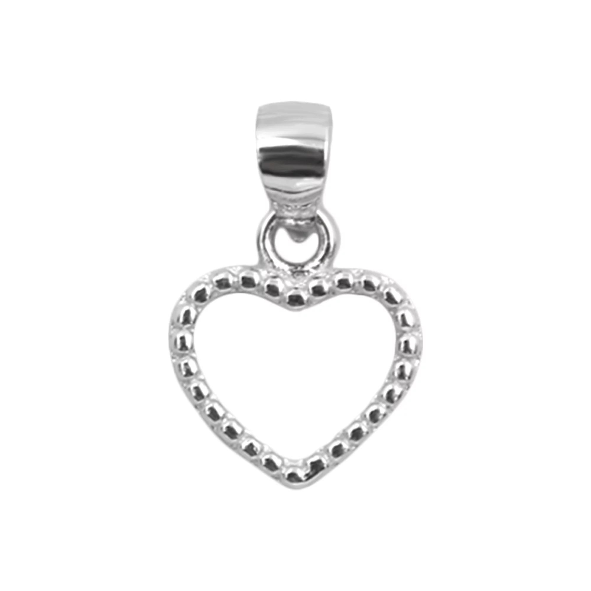 Серебряная подвеска "Сердце" - 963270 – изображение 1