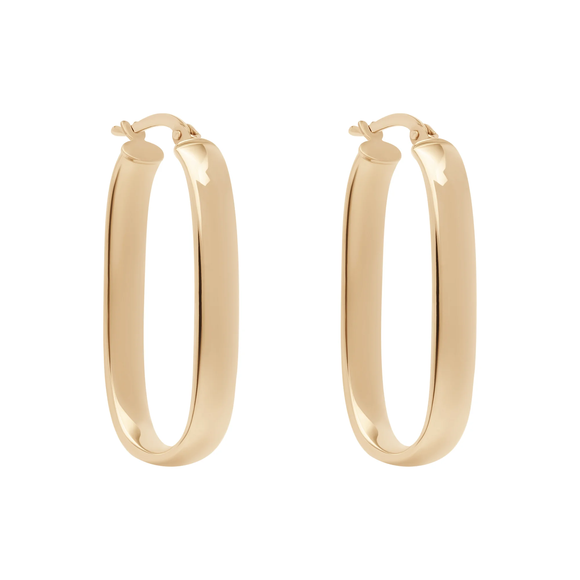 Сережки-кольца из красного золота - 1737632 - 4