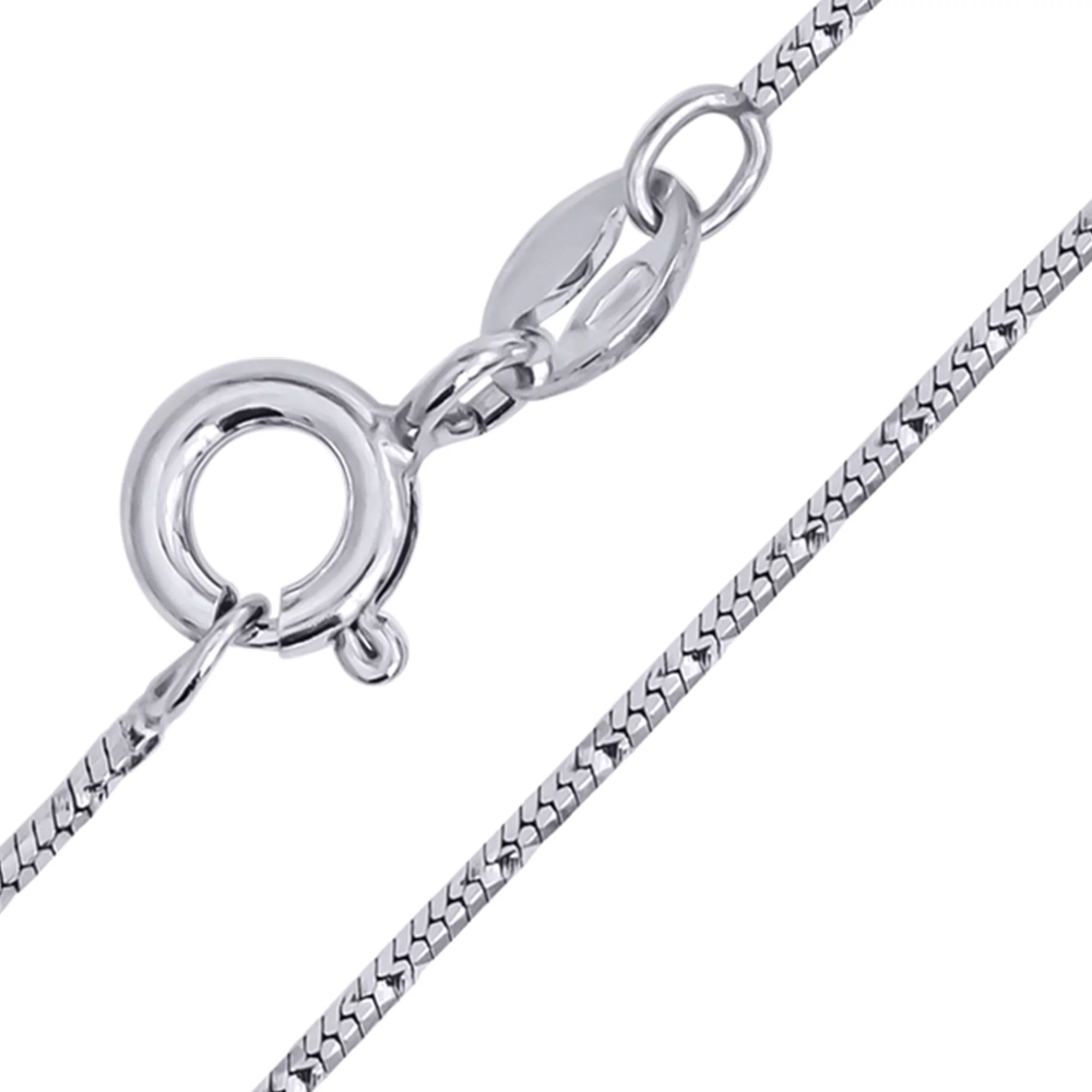 Серебряная цепочка плетением снейк - 637365 – изображение 1