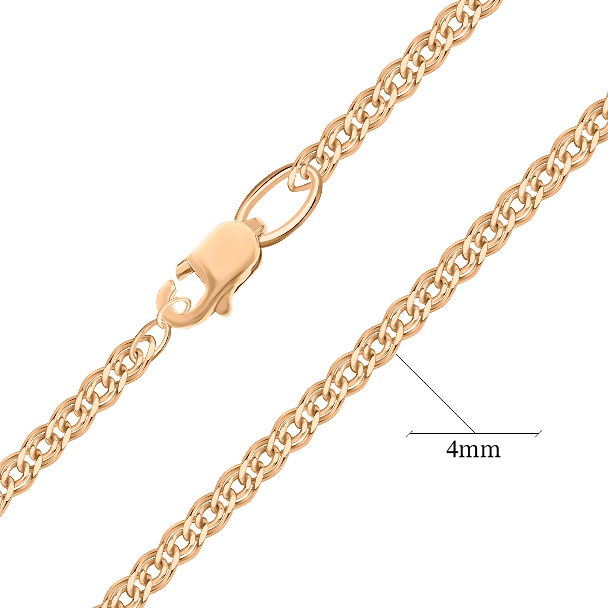 Золотая цепочка с плетением мона лиза - 776112 – изображение 2