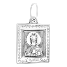 Серебряная ладанка с чернением "Святитель Николай Чудотворец" - 1549024