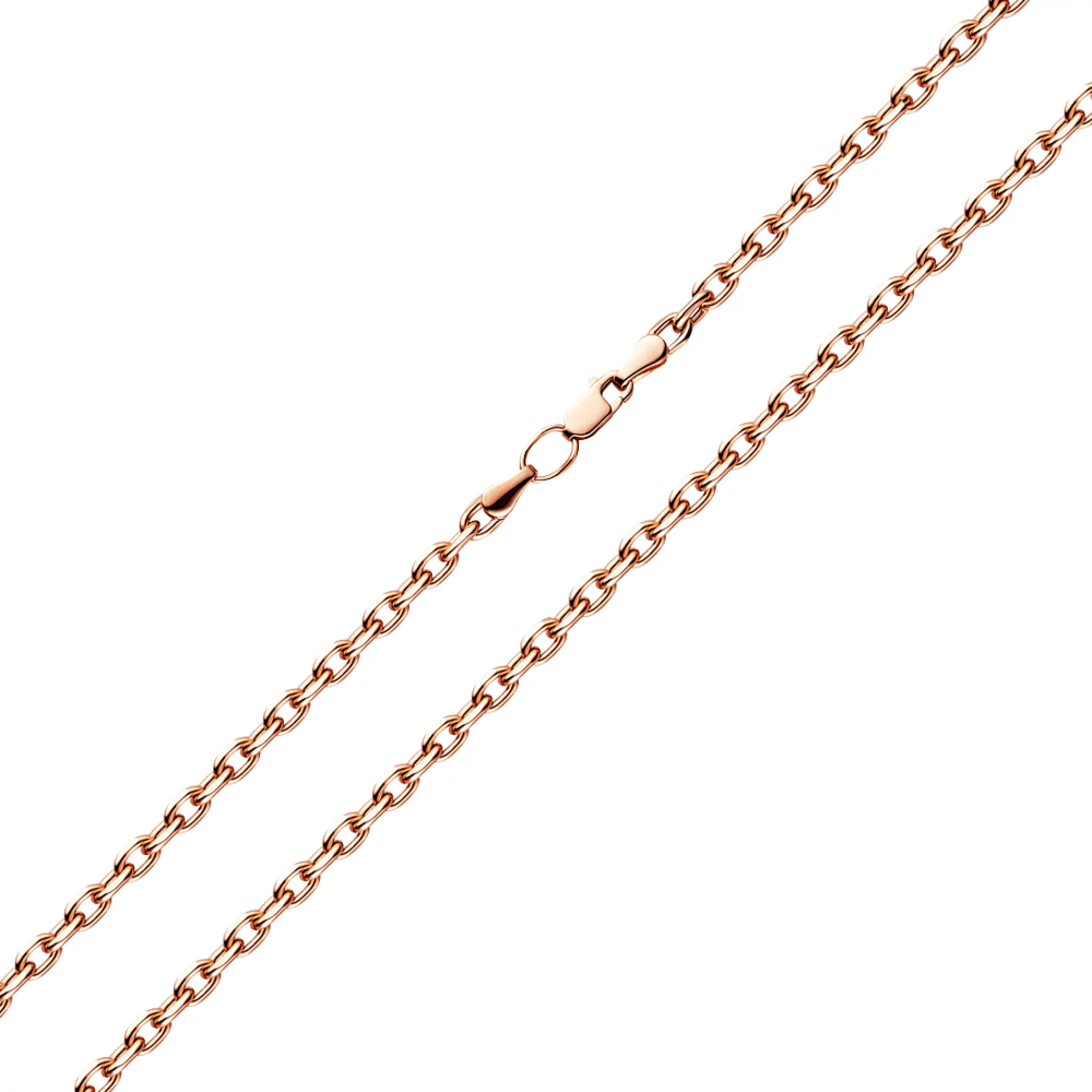 Цепочка из красного золота плетение Якорь - 1381113 – изображение 1