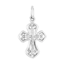 Хрестик з білого золота - 963807